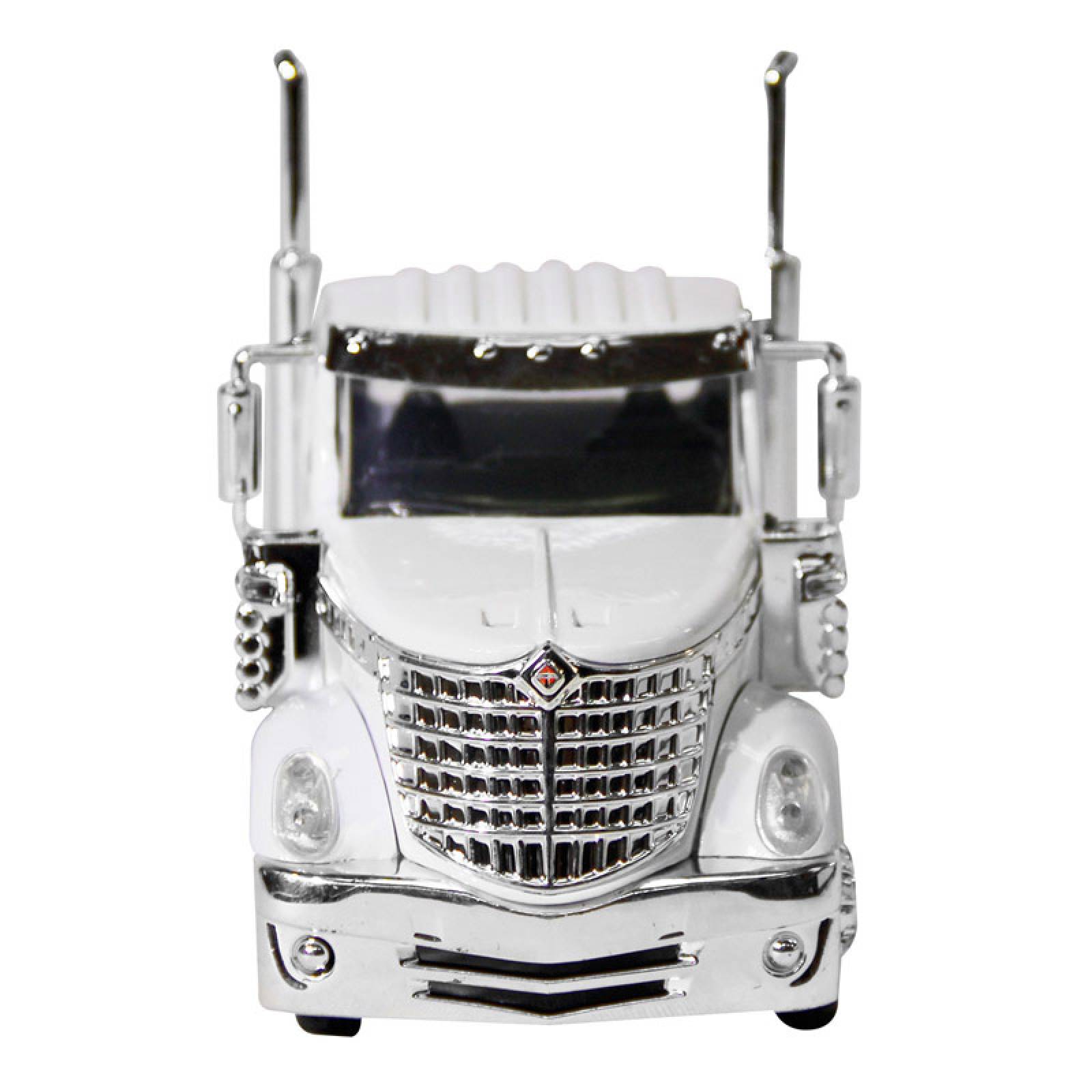 TRACTOCAMION INTERNATIONAL LONESTAR BLANCO CON REMOLQUE CAJA SECA ESCALA 1:43