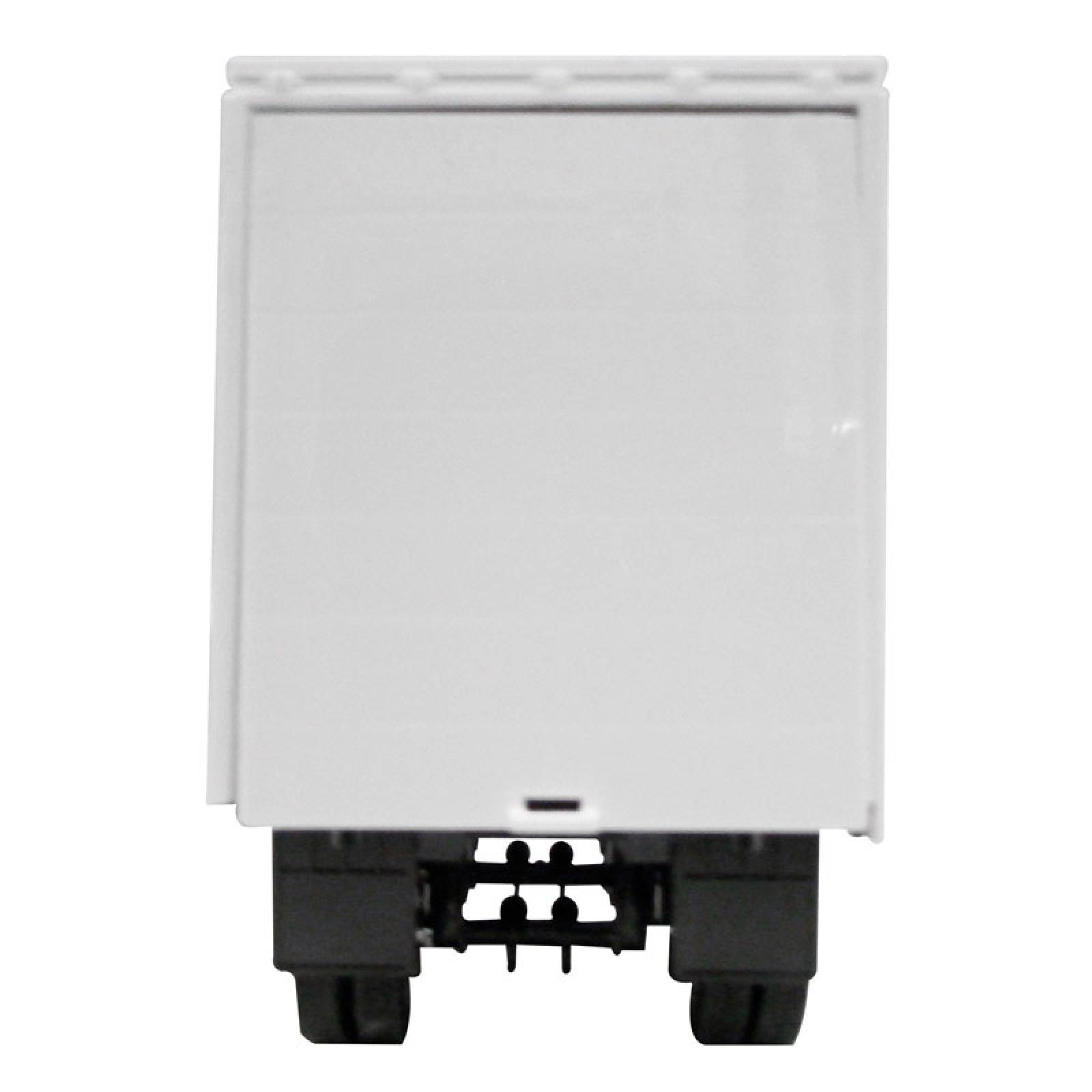 TRACTOCAMION KENWORTH T-700 AZUL CON REMOLQUE CAJA SECA DECORADA BANDERA USA ESCALA 1:43