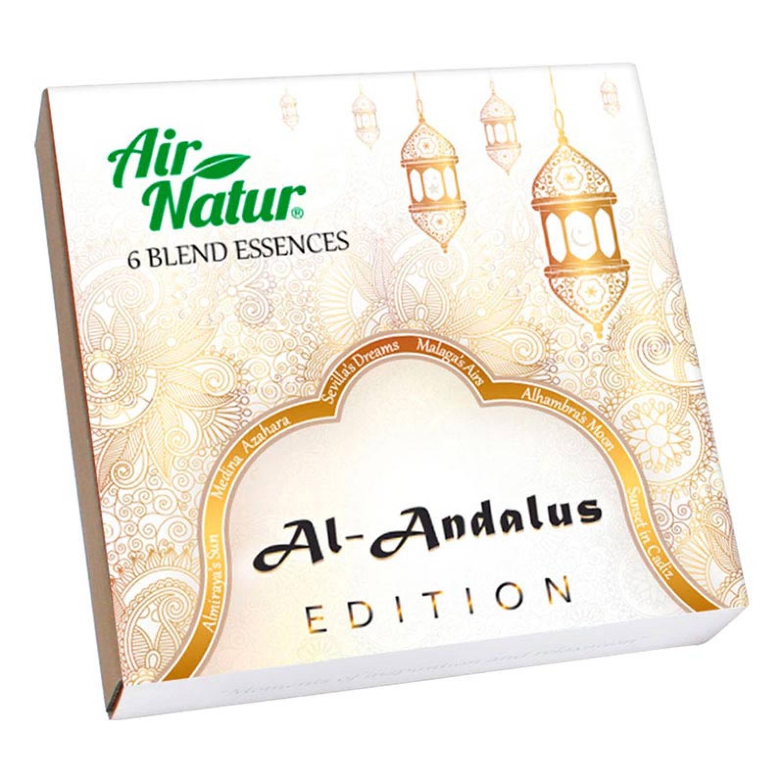 KIT REPUESTOS PARA DIFUSOR AIR NATUR HOME "AL-ANDALUS" 6 ESENCIAS 10 ML C/U