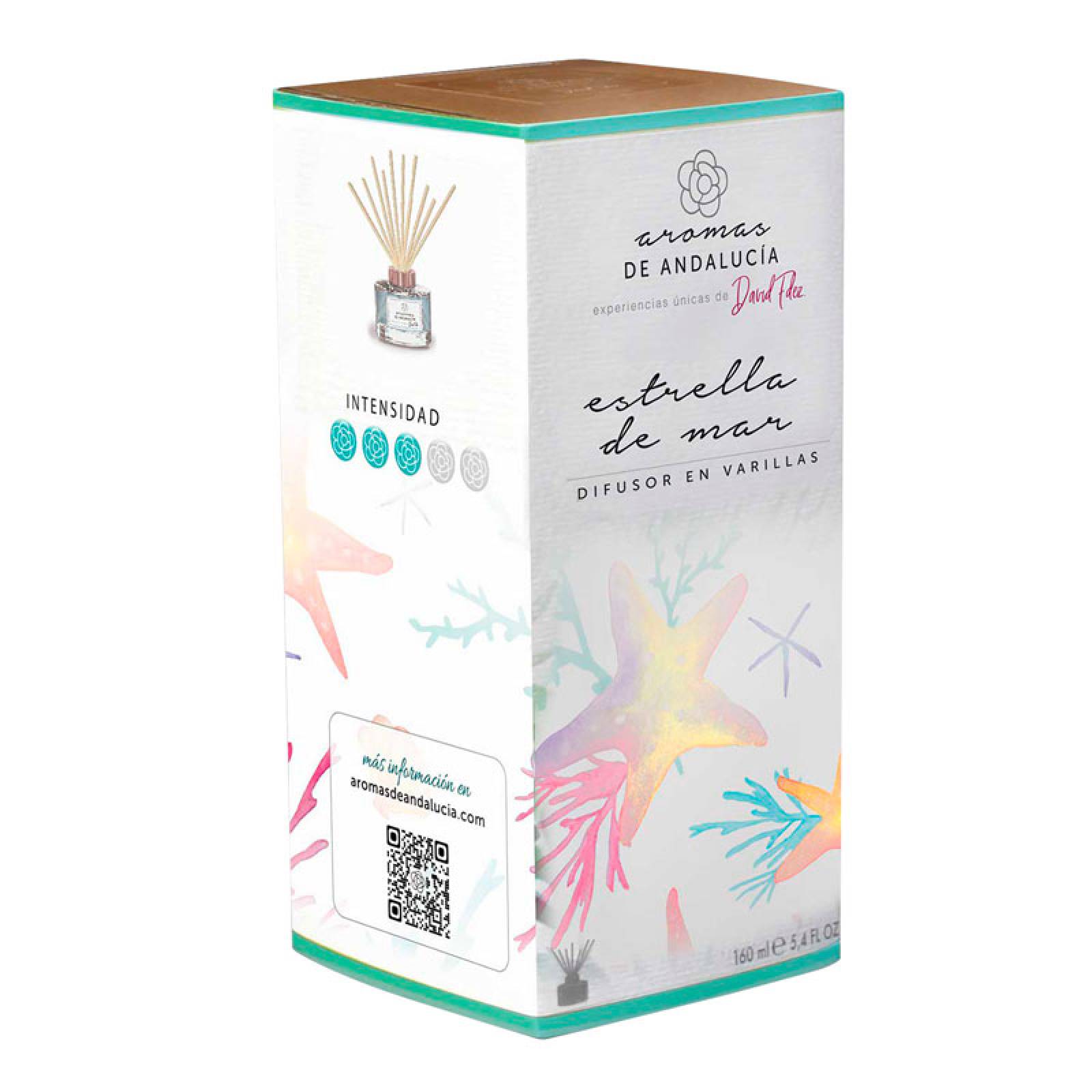 DIFUSOR EN VARILLAS AROMAS DE ANDALUCIA AROMA ESTRELLA DE MAR 160 ML