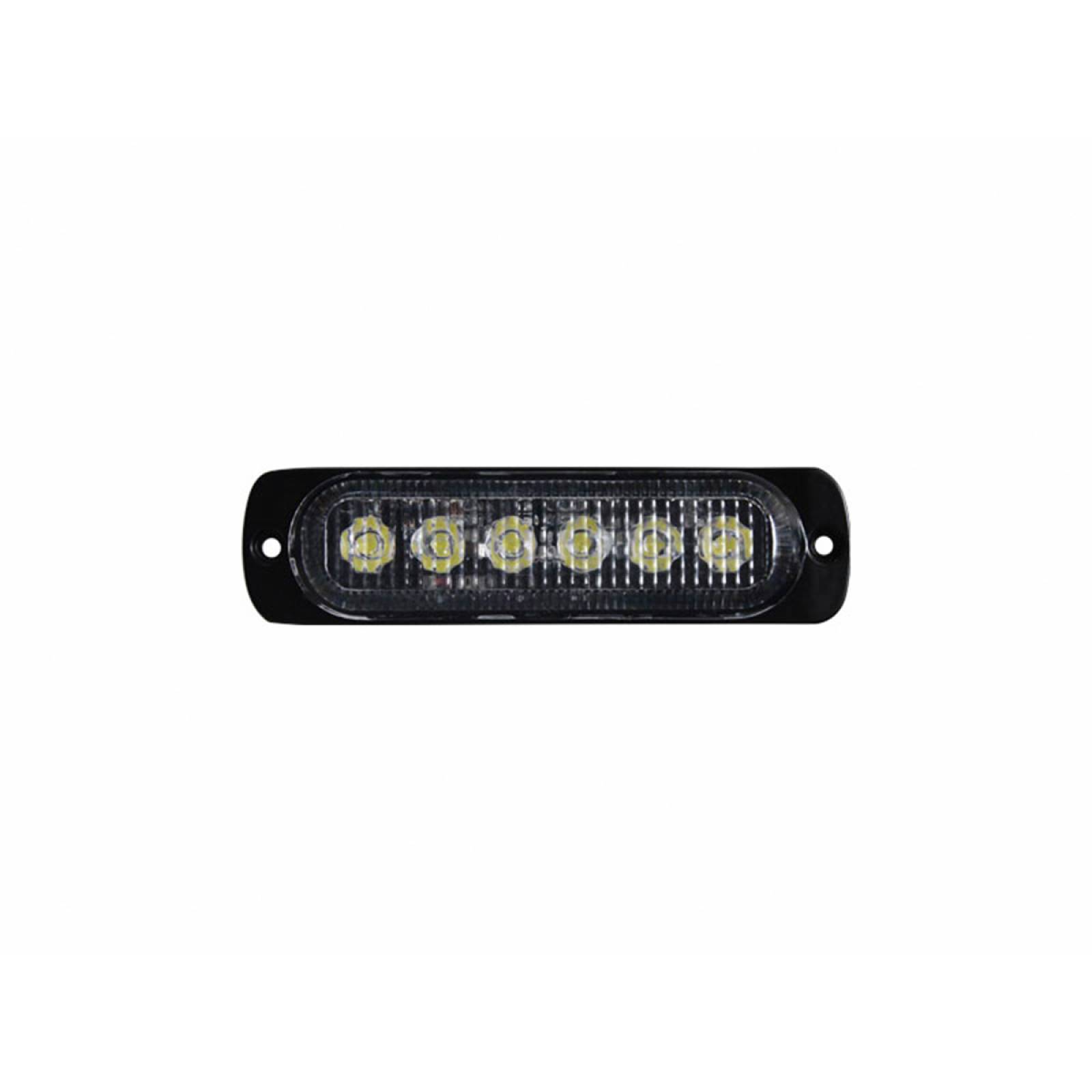 LAMPARA DE 6 LEDS CON ESTROBO BLANCO