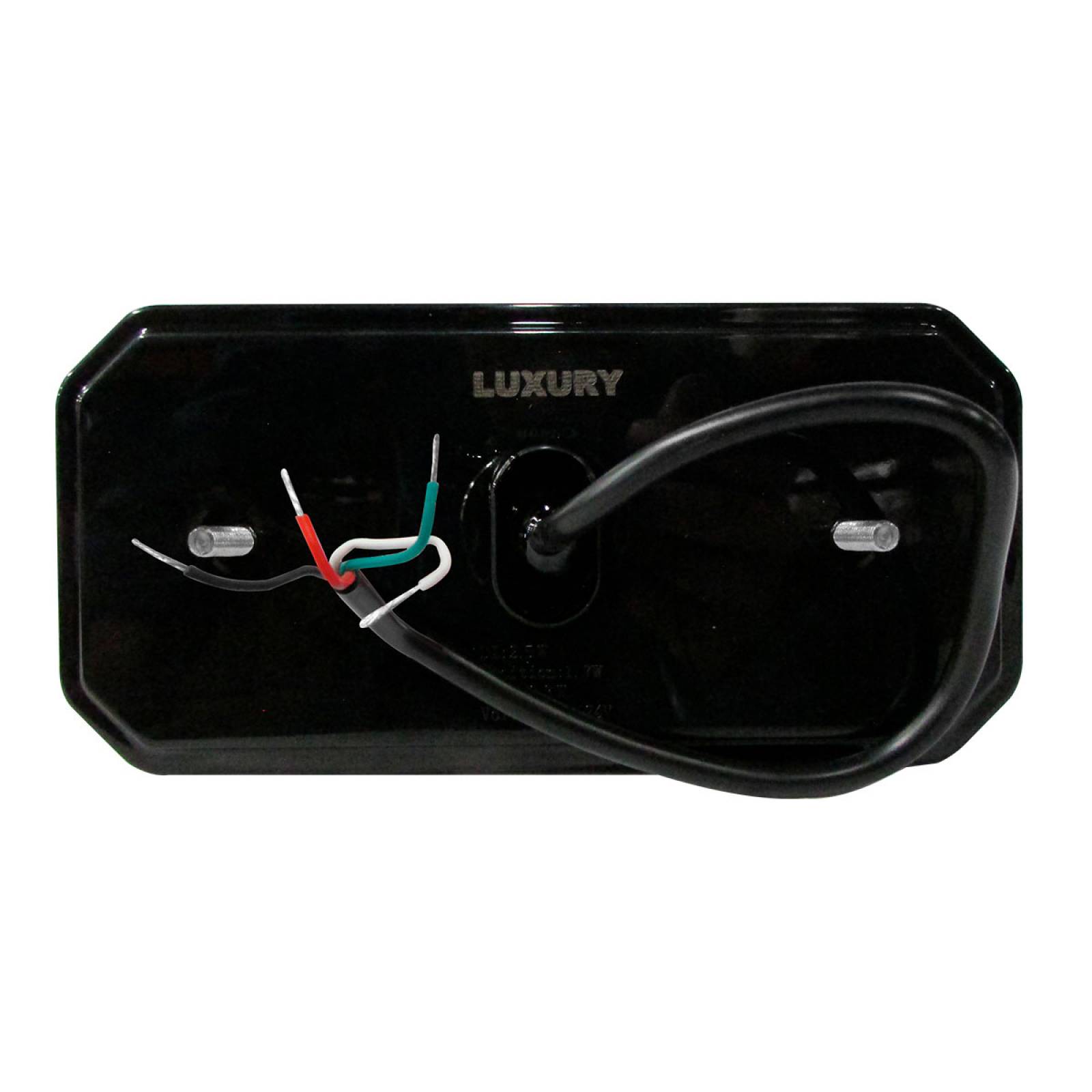 PLAFON RECTANGULAR DE LED CON REFLEJANTE REVERSERO IZQUIERDO ROJO/BLANCO 6.5 PG