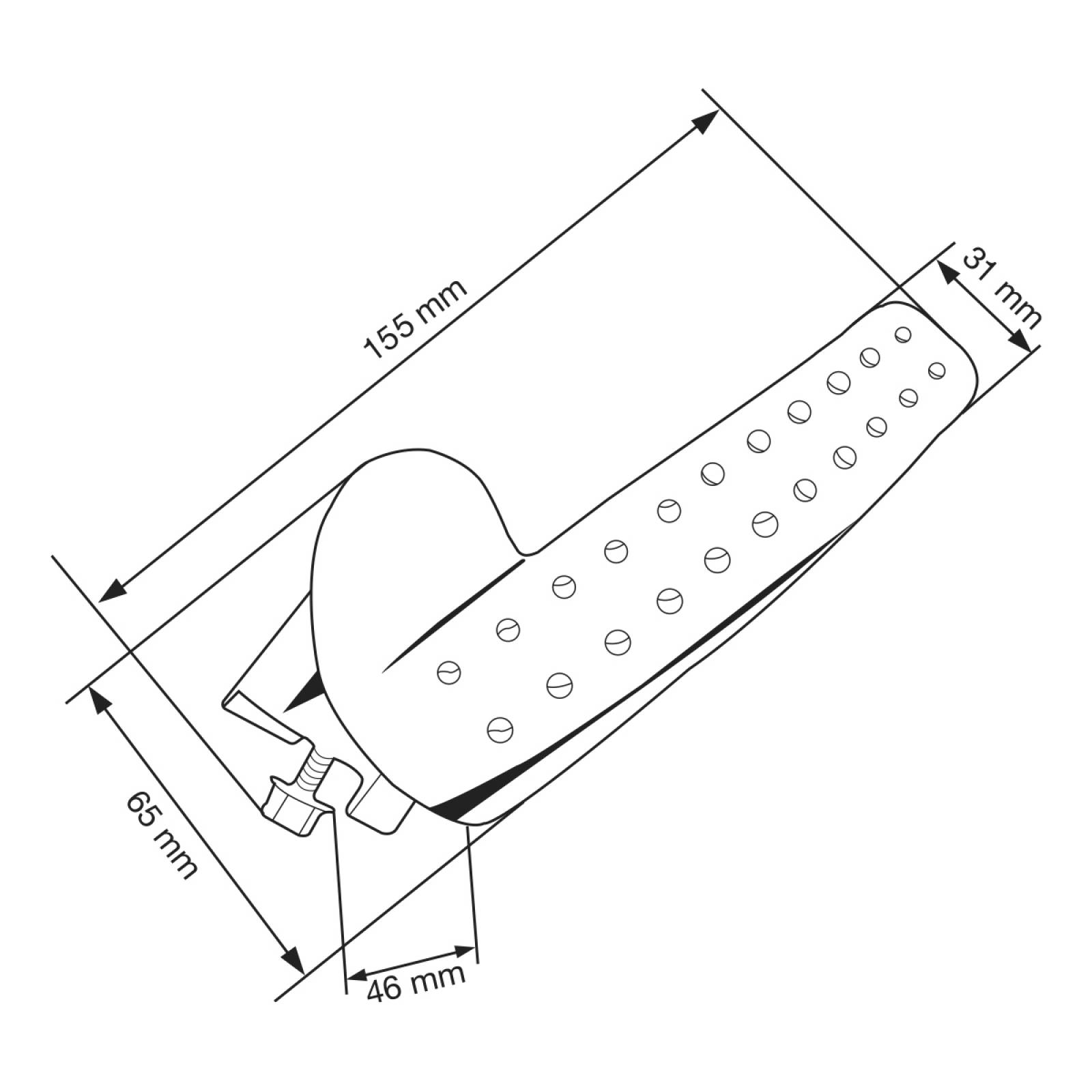 MANIJA DE PUERTA INTERIOR PARA FREIGHTLINER CASCADIA-M2 DERECHA CROMADA