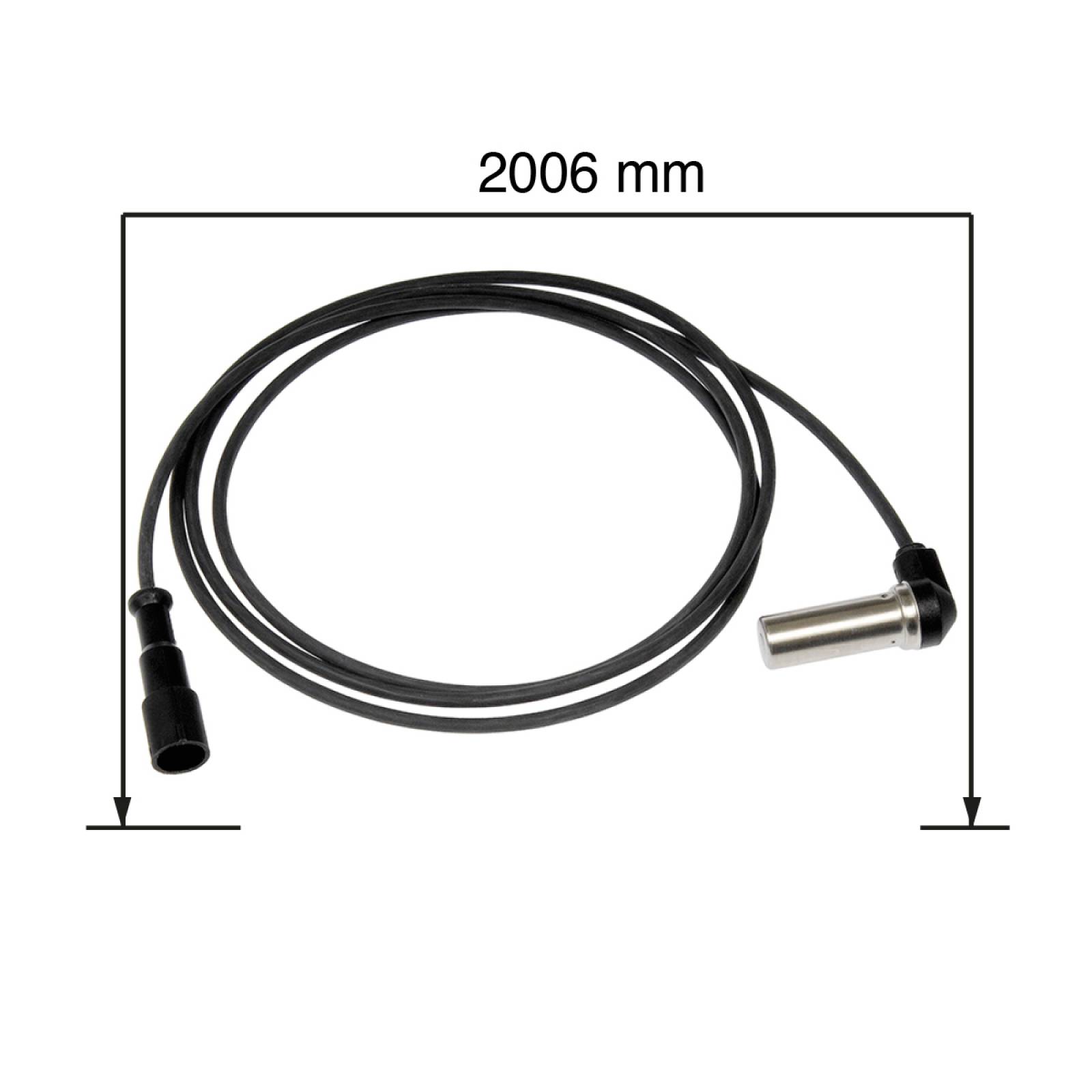 SENSOR DE FRENOS ABS CON ARNES Y CONECTOR LATERAL DE 79 PG