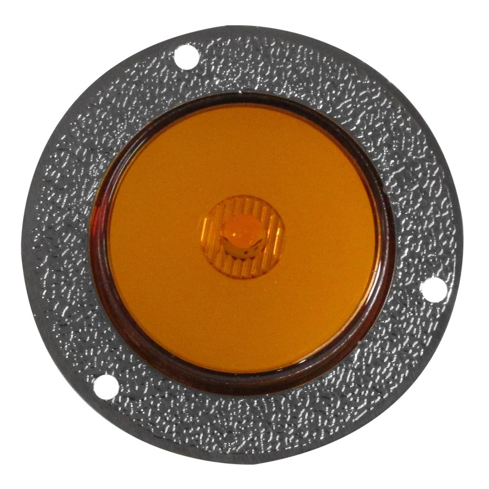 PLAFON DE 1 LED CON LUZ GEL FIJA/ESTROBO DE 2 PG AMBAR