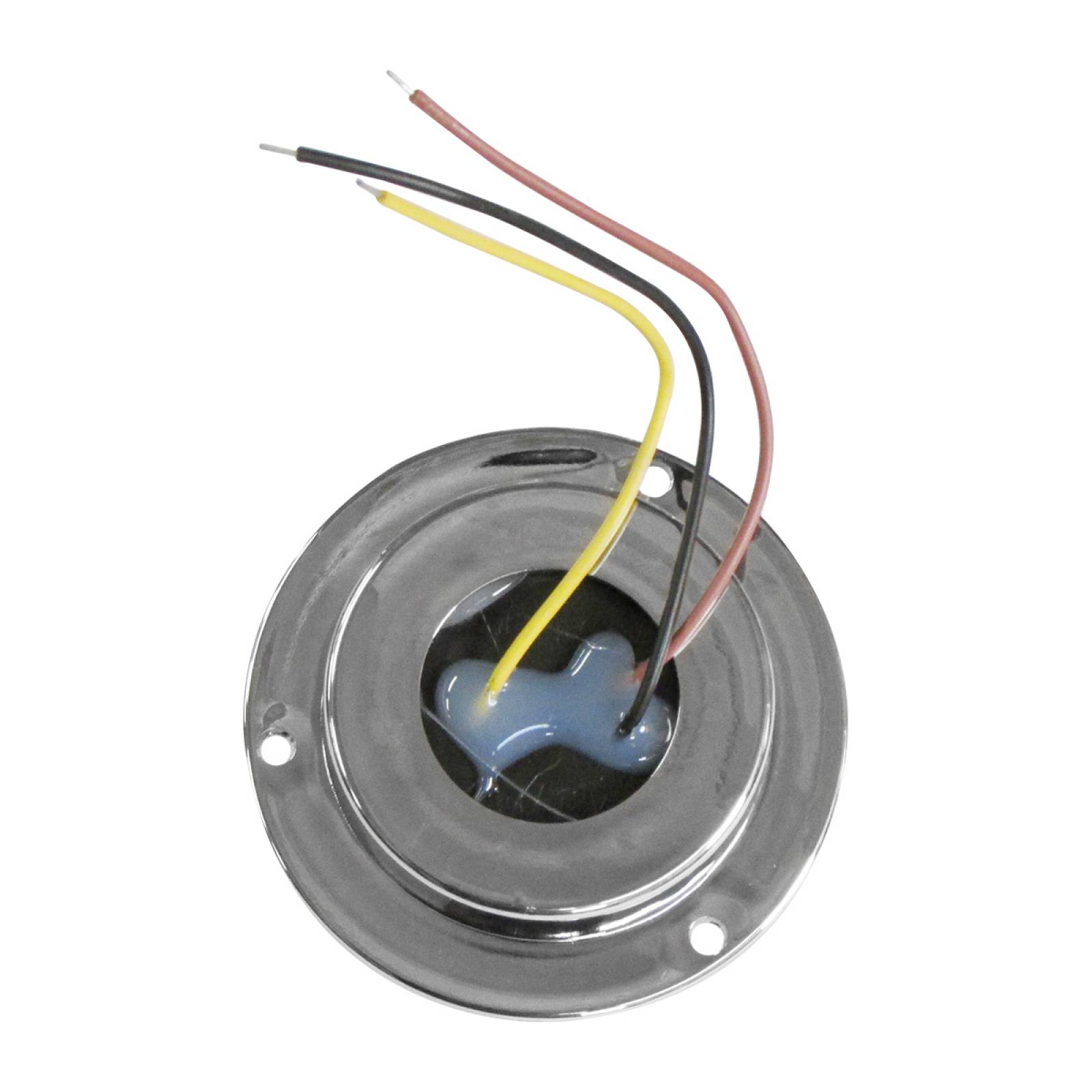 PLAFON DE 1 LED CON LUZ GEL FIJA/ESTROBO DE 2 PG AMBAR