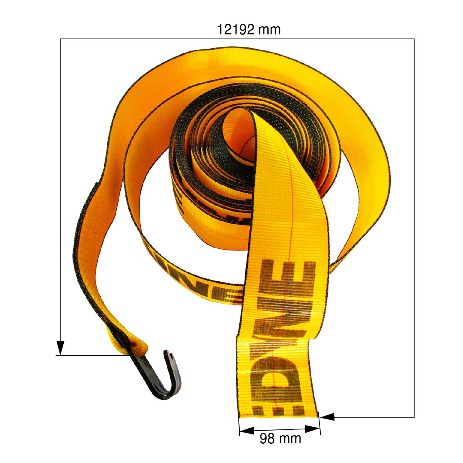 BANDA CON GANCHO PLANO DE 4 PG X 40 FT