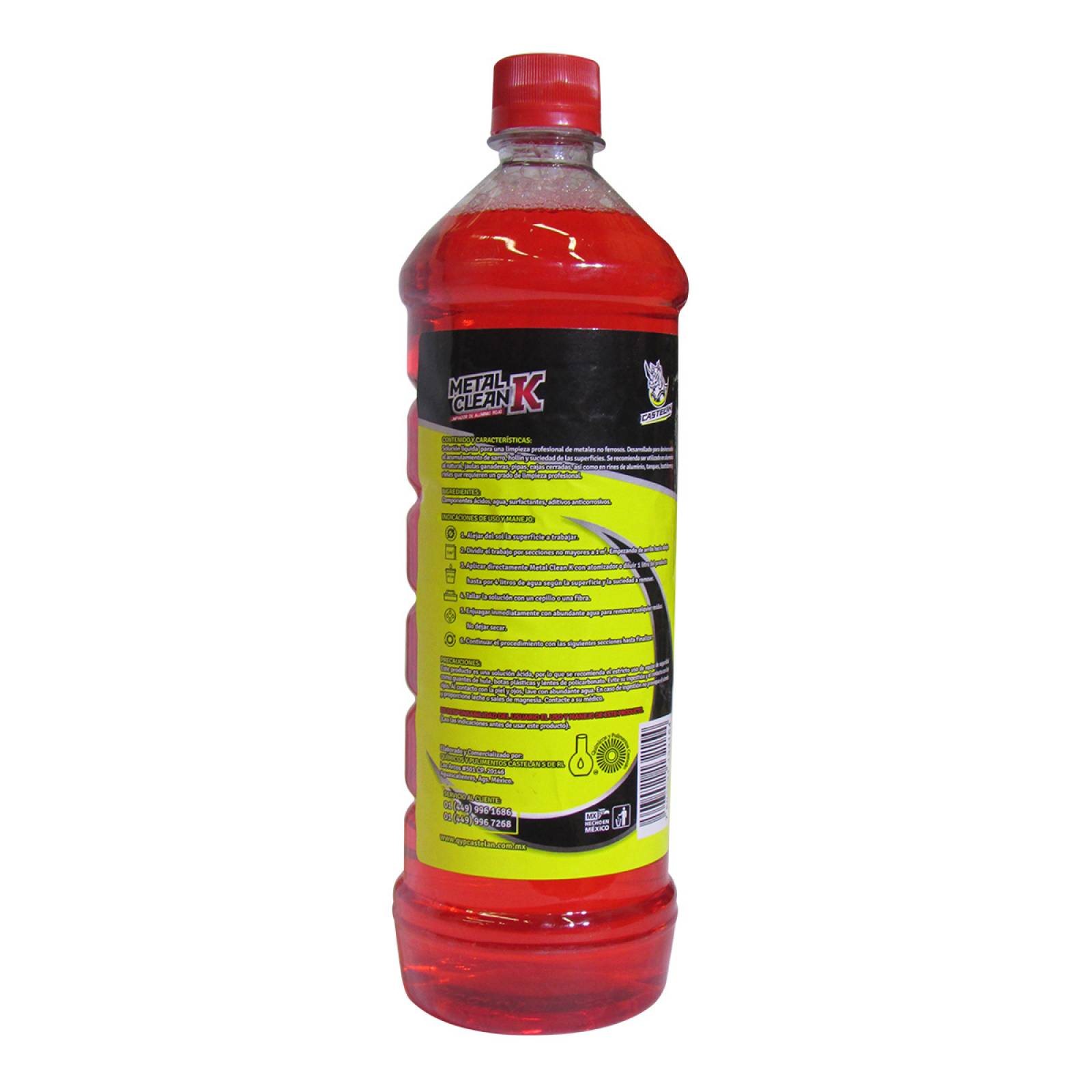 LIQUIDO LIMPIALUMINIO ROJO DE 1 LT