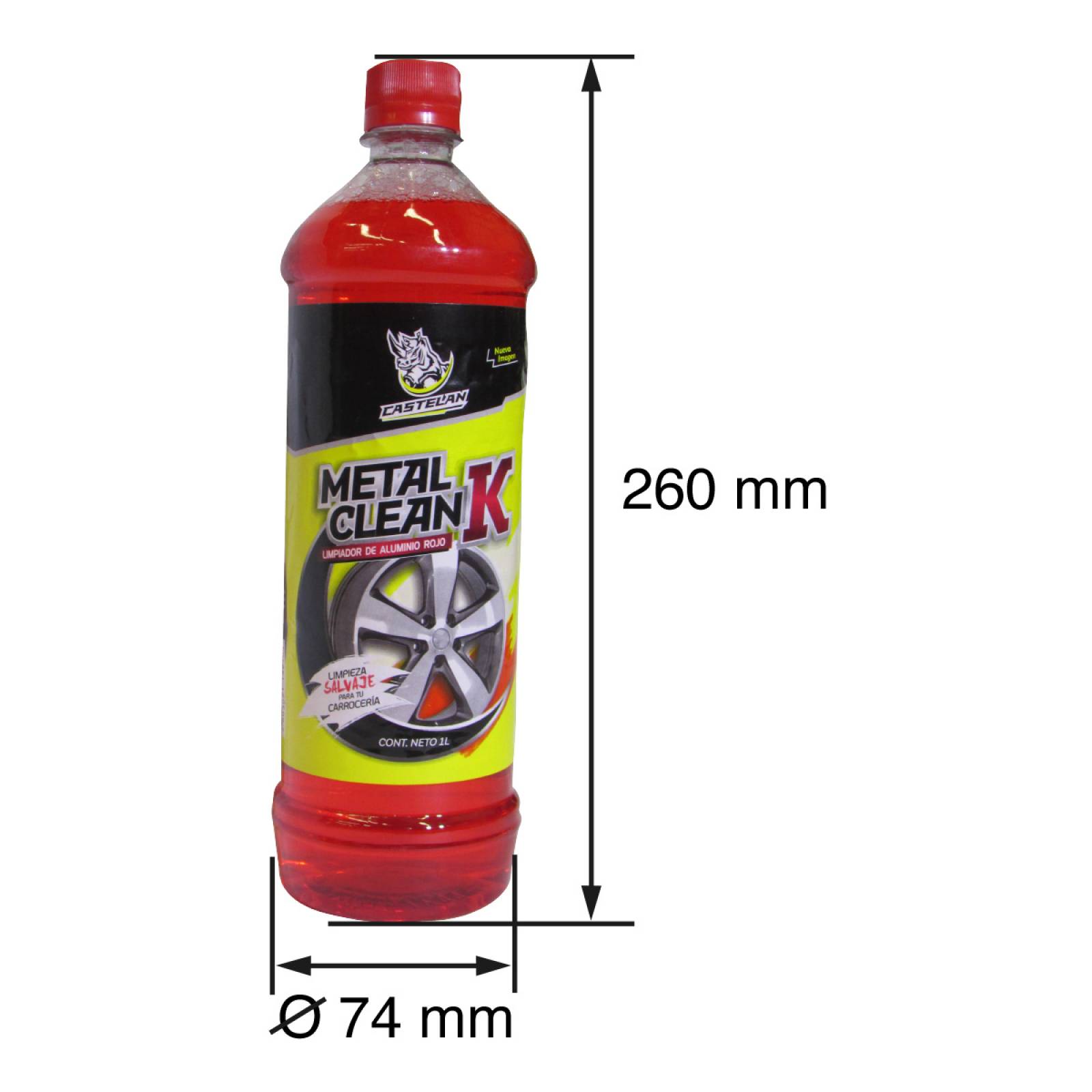 LIQUIDO LIMPIALUMINIO ROJO DE 1 LT