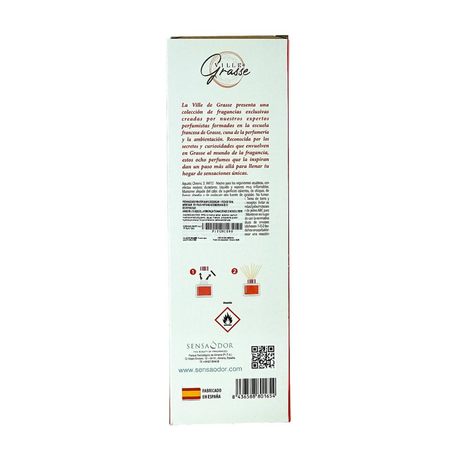 Difusor de Varillas con Esencia Aroma a Frutos Rojos 100 ml