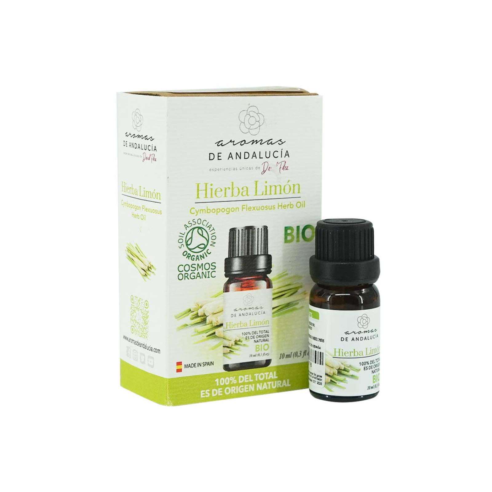 Aceite Esencial BIO Andalucia Aroma a Hierba de Limon 10 ml