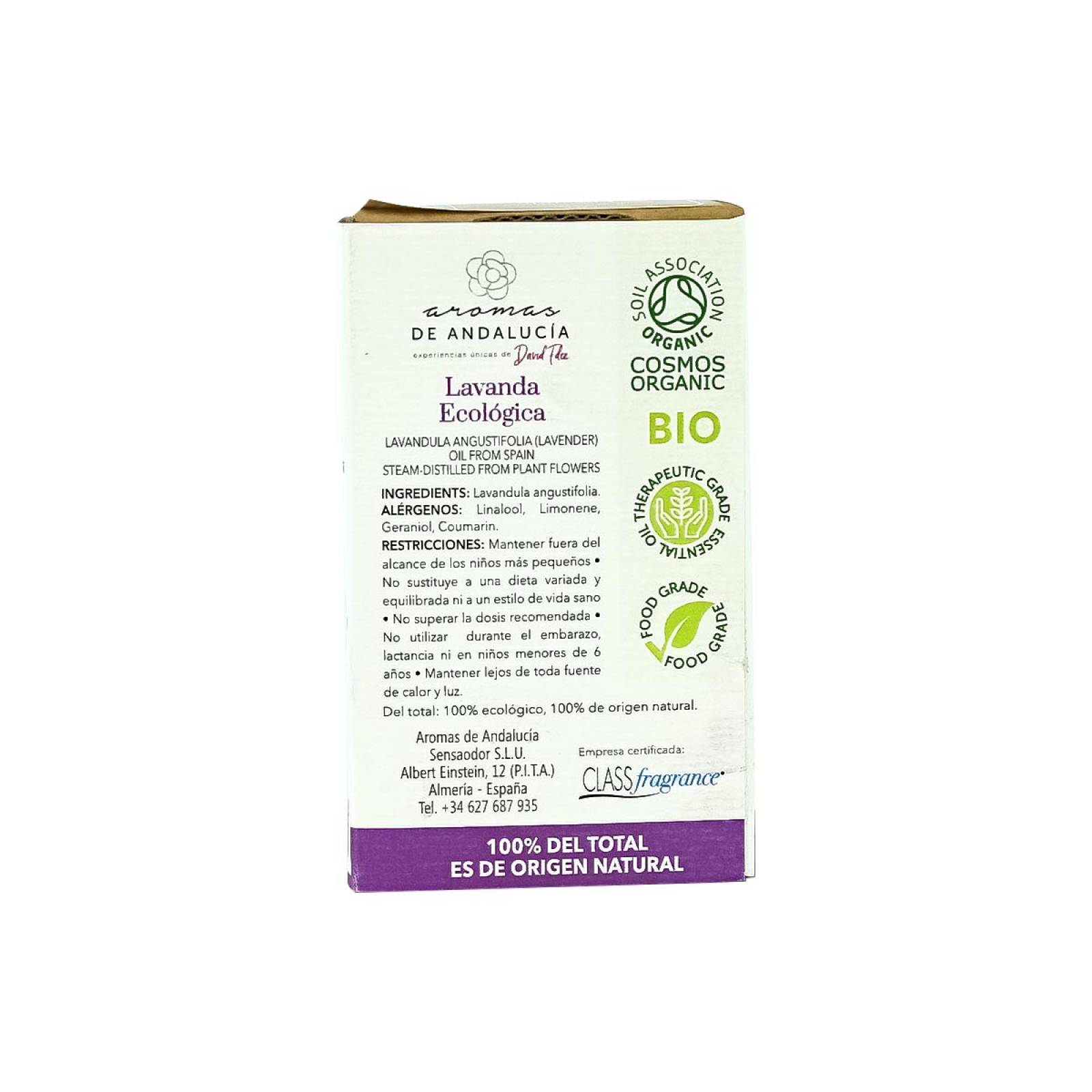 Aceite Esencial BIO Andalucia Aroma a Lavanda 10 ml