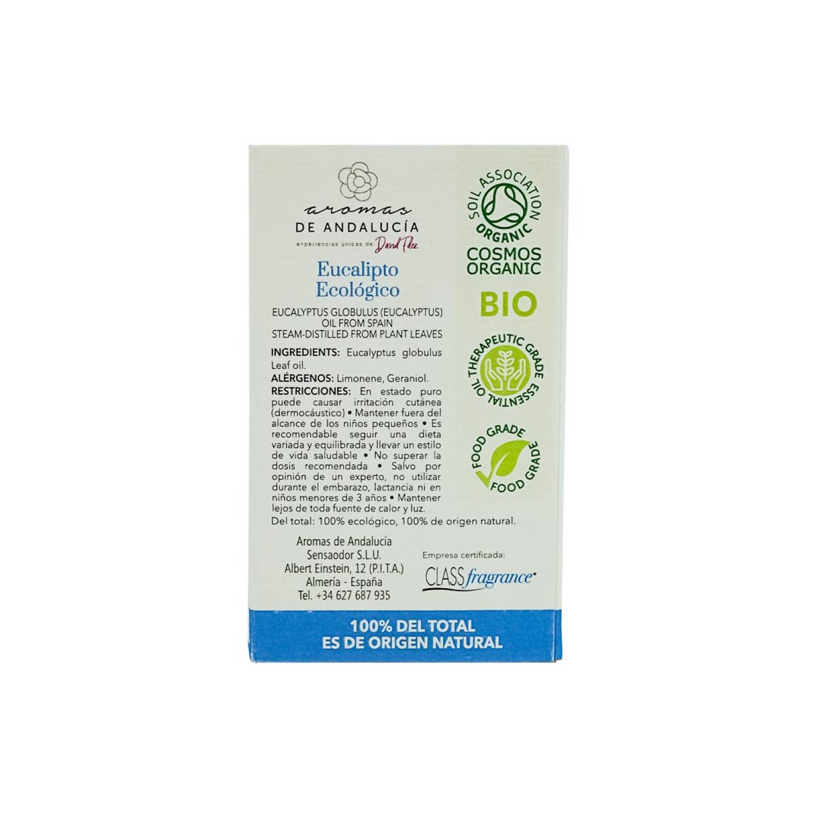 Aceite Esencial BIO Andalucia Aroma a Eucalipto 10 ml