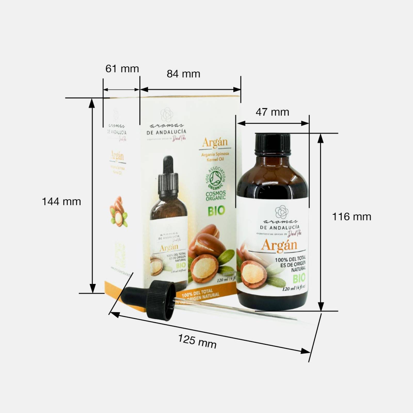 Aceite Vegetal Natural BIO Andalucia Aroma a Argan 120 ml