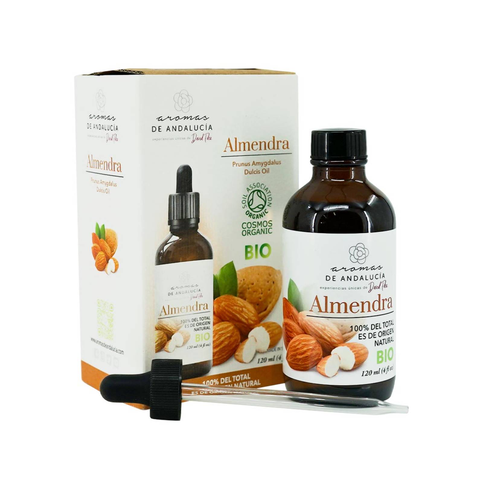 Aceite Vegetal Natural BIO Andalucia Aroma a Almendra Dulce 120 ml