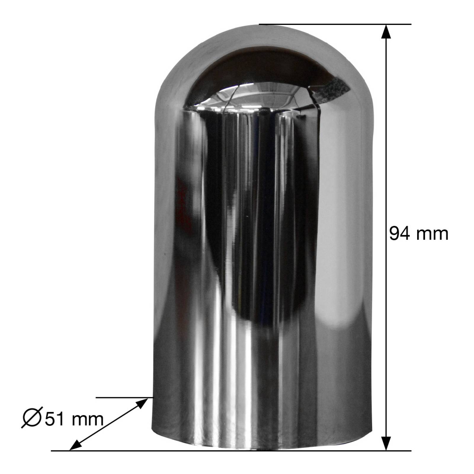 Paquete de 20 capuchones unimont cilindro Cromado