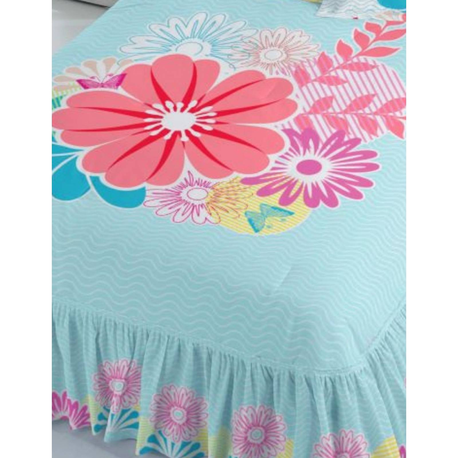 Colcha Competition Bety Azul King Size 4 Pzas.