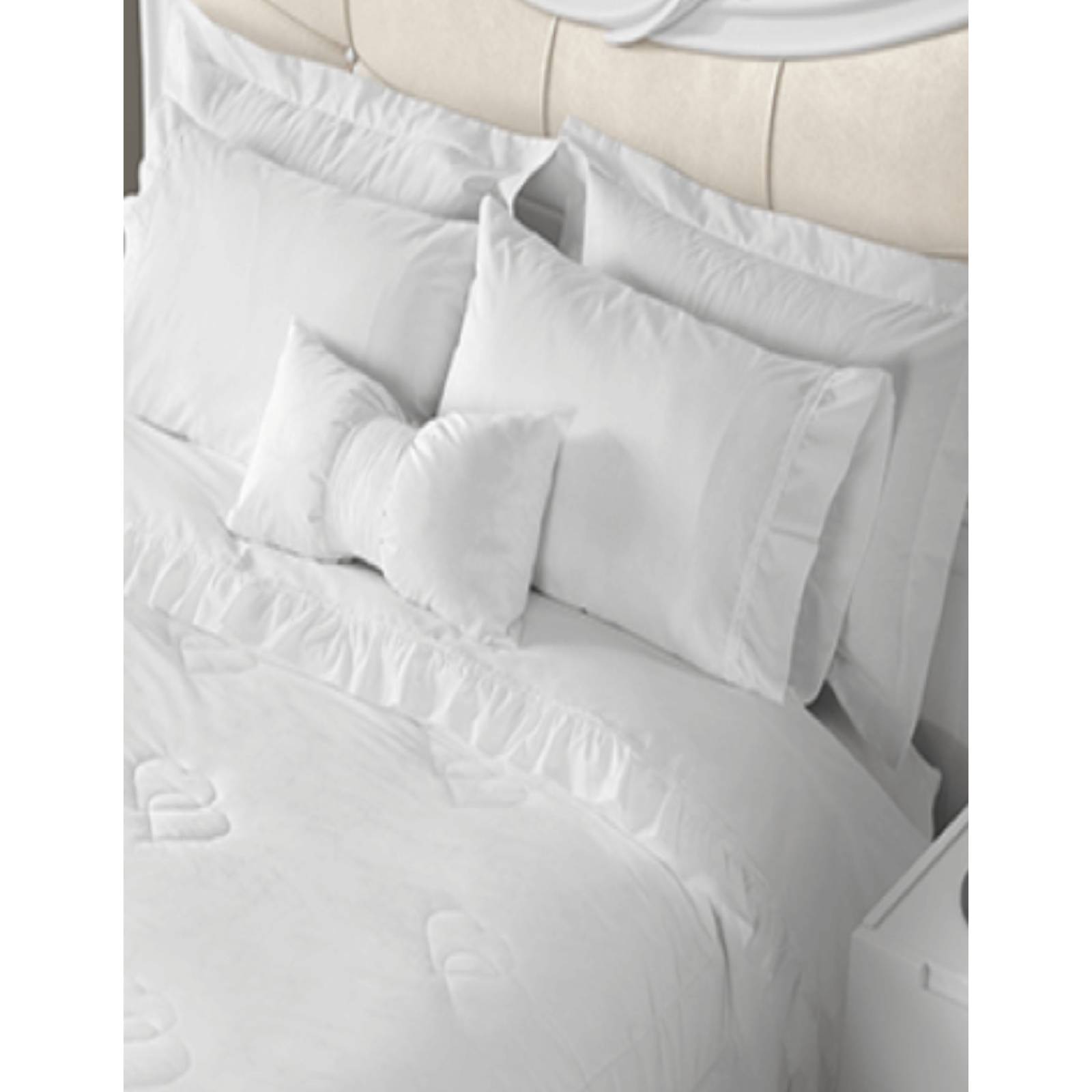 Colcha Competition Linens Amore Blanca Individual 6 Pzas.