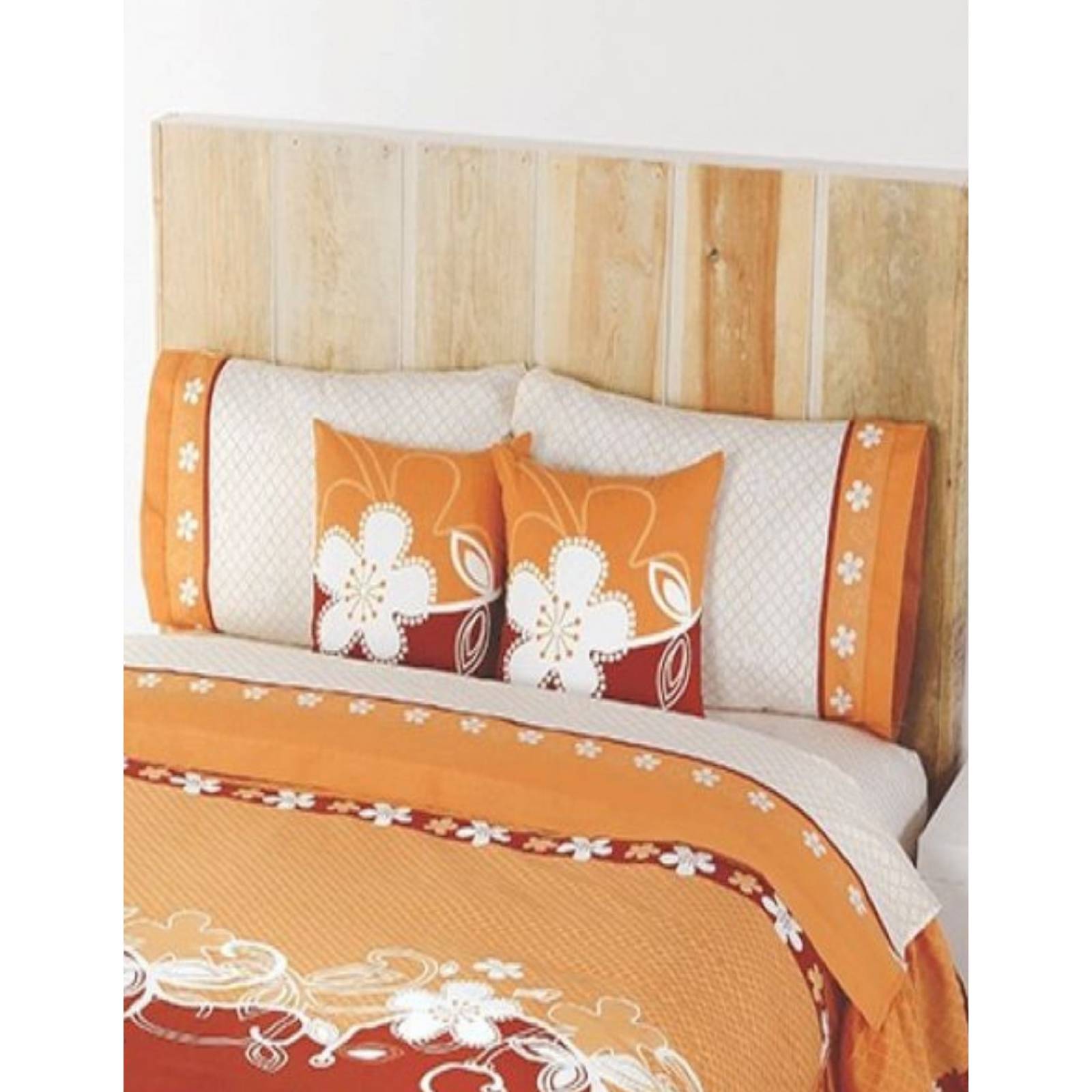 Colcha Competition Linens Becky Naranja Individual 2 Pzas.