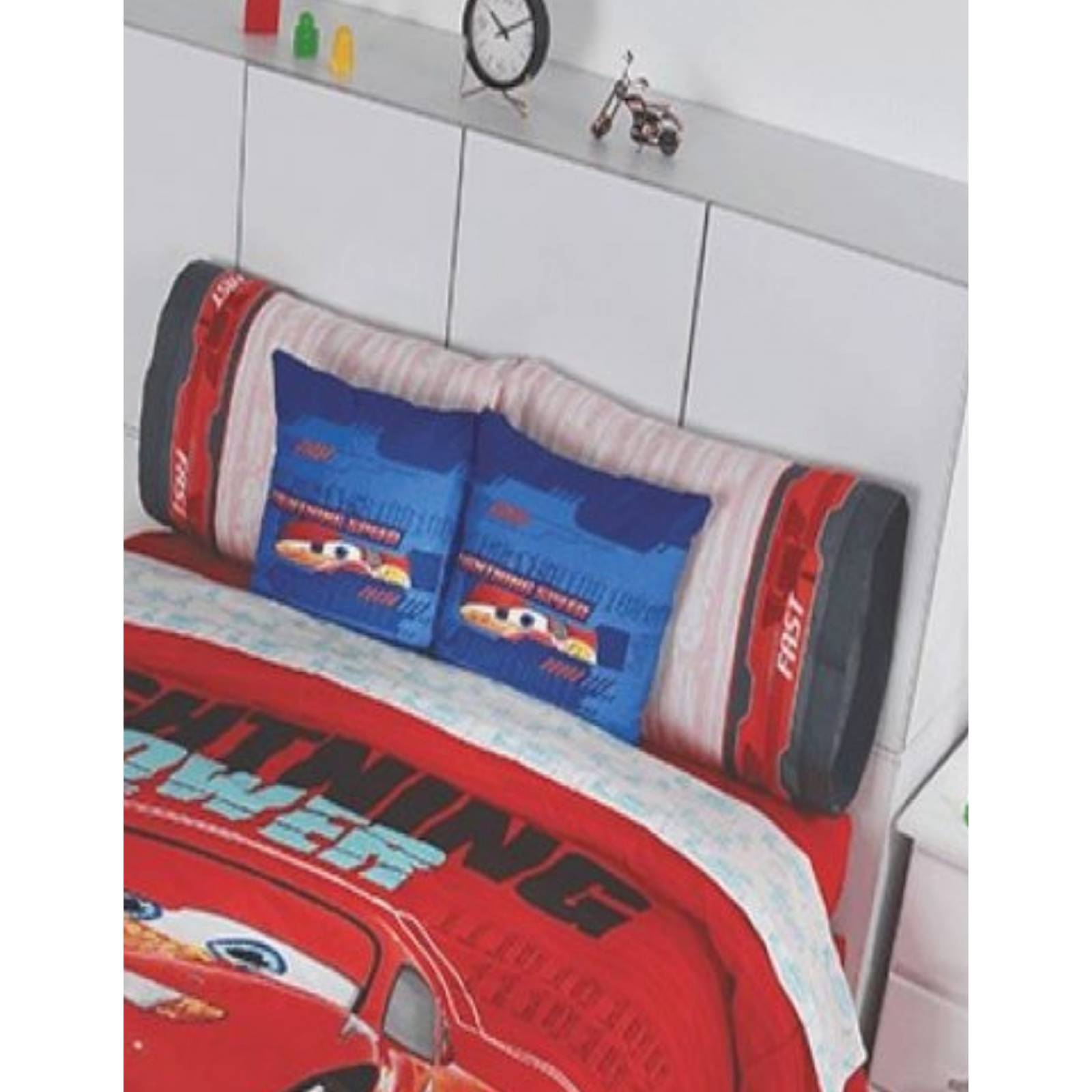 Colcha Competition Linens Cars Power Matrimonial 3 Pzas.