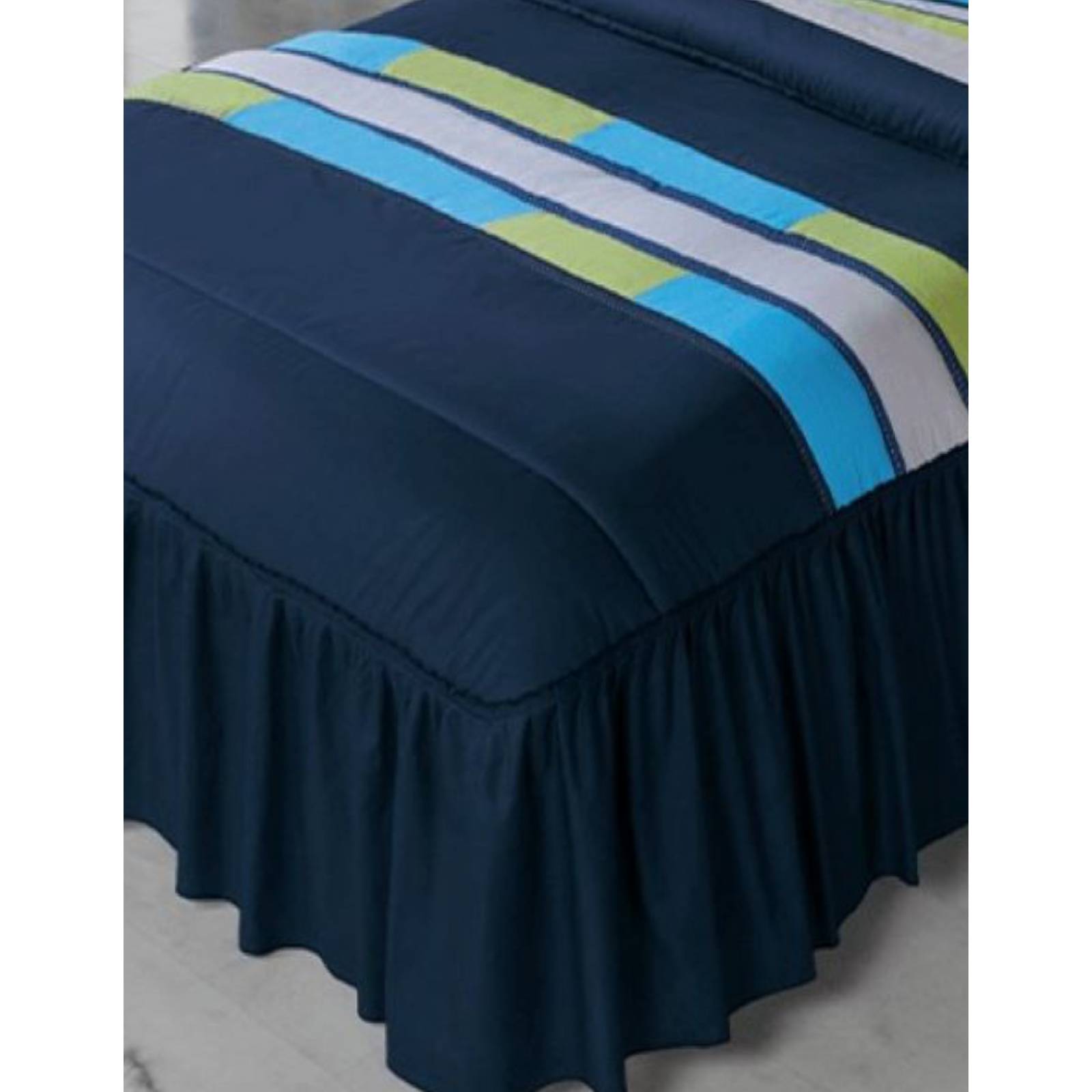 Colcha Competition Linens Kevin Azul King Size 4 Pzas.