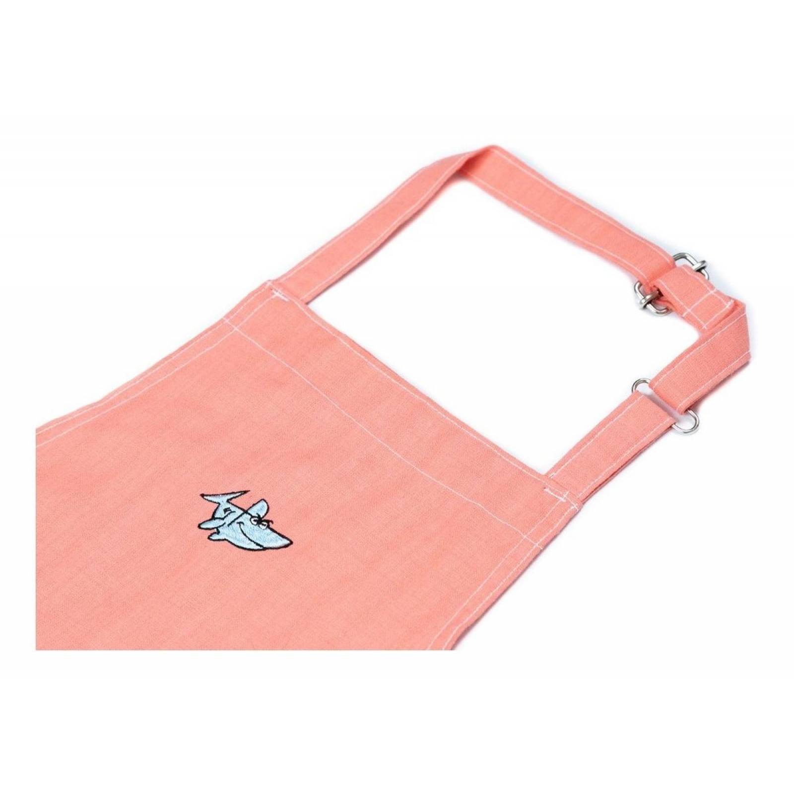 Mandil Delantal Para Niño y Niña Masho, Tamaño Infantil Naranja claro