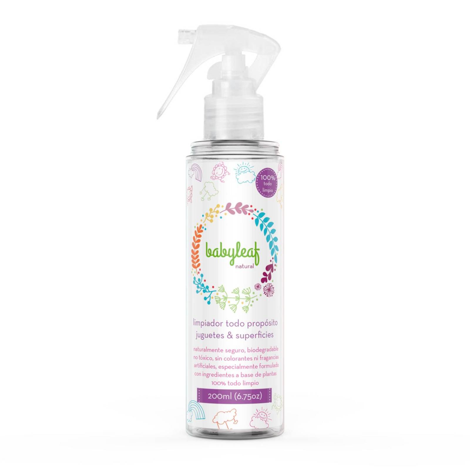 3X Limpiador Todo Propósito Babyleaf, Spray Biodegradable 