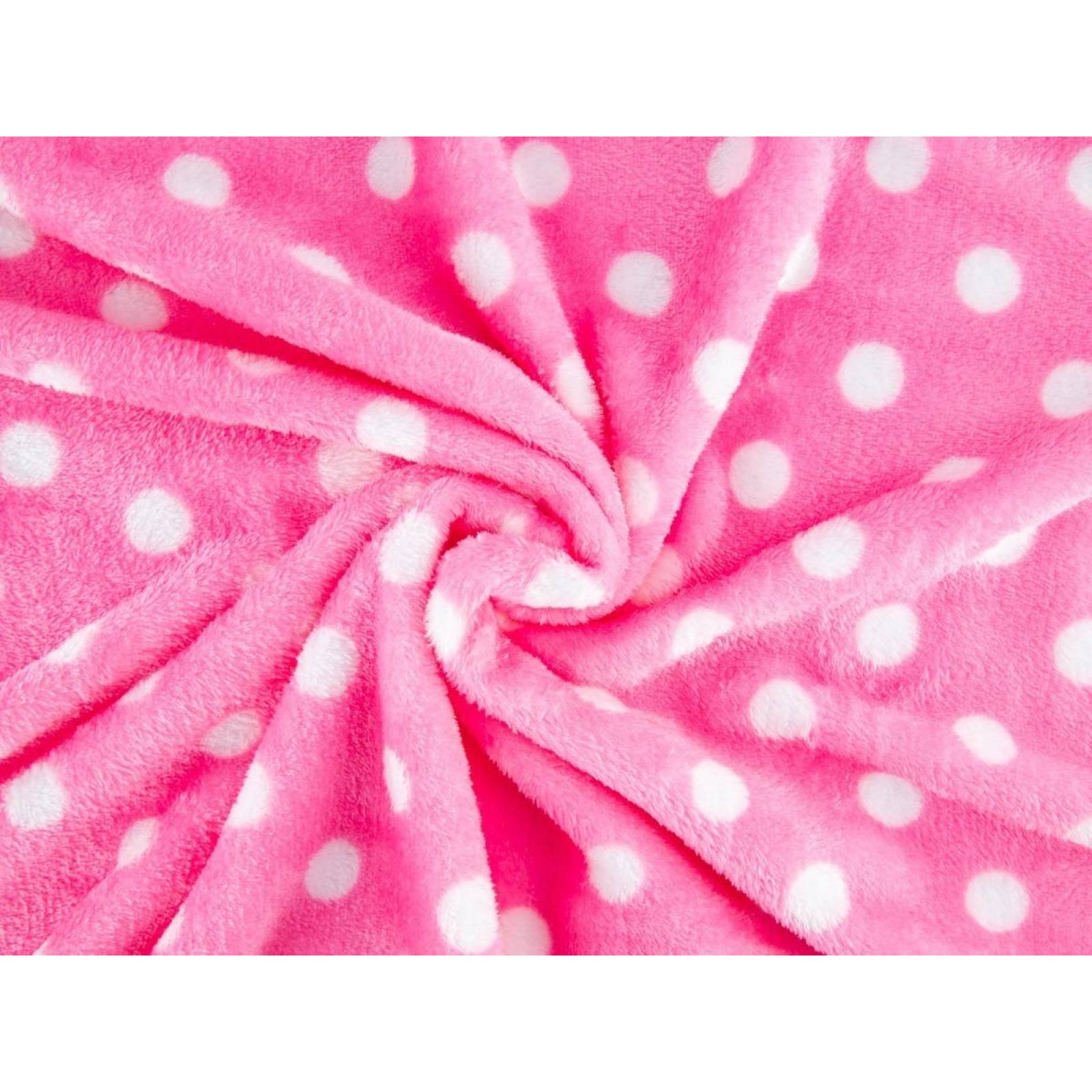 Cobija Para Bebé Calientita Masho, Flannel Polar Suave Rosa Lunar