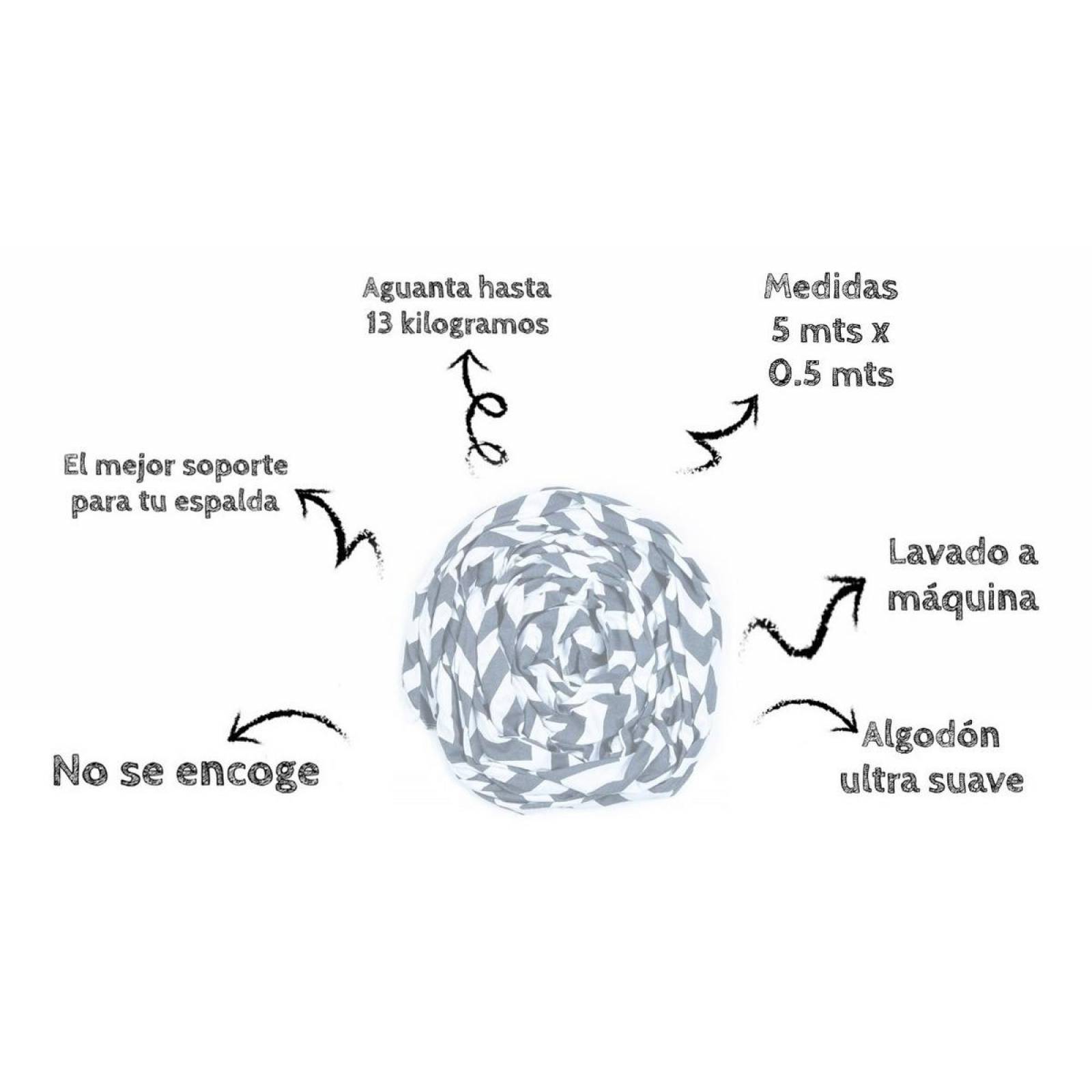 Fular Rebozo Para Bebé Elástico, Elegante Wrap Portabebés ZigZag