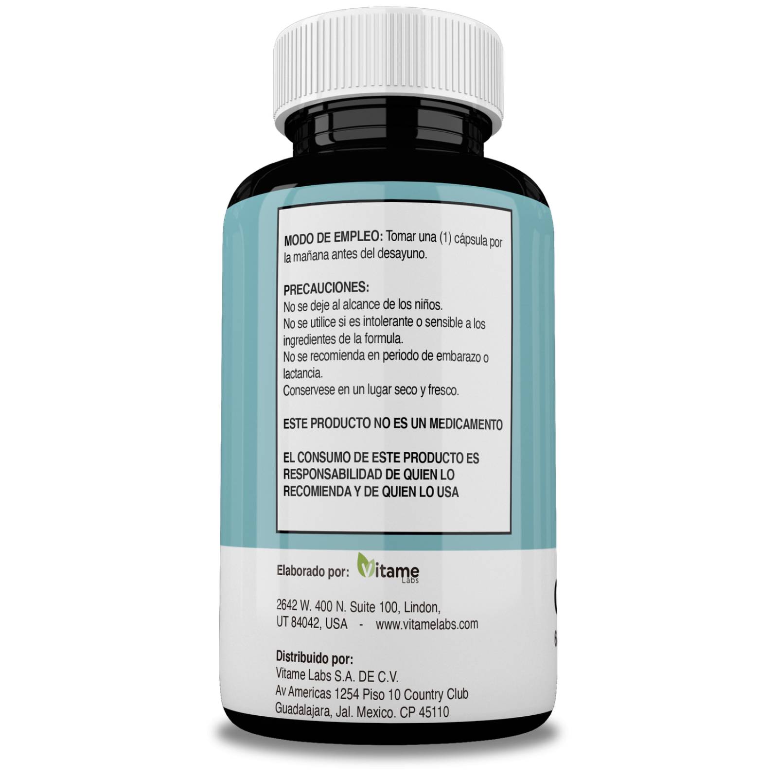 CALM Complejo antiestrés Relajante Vitame Labs 100% Natural 