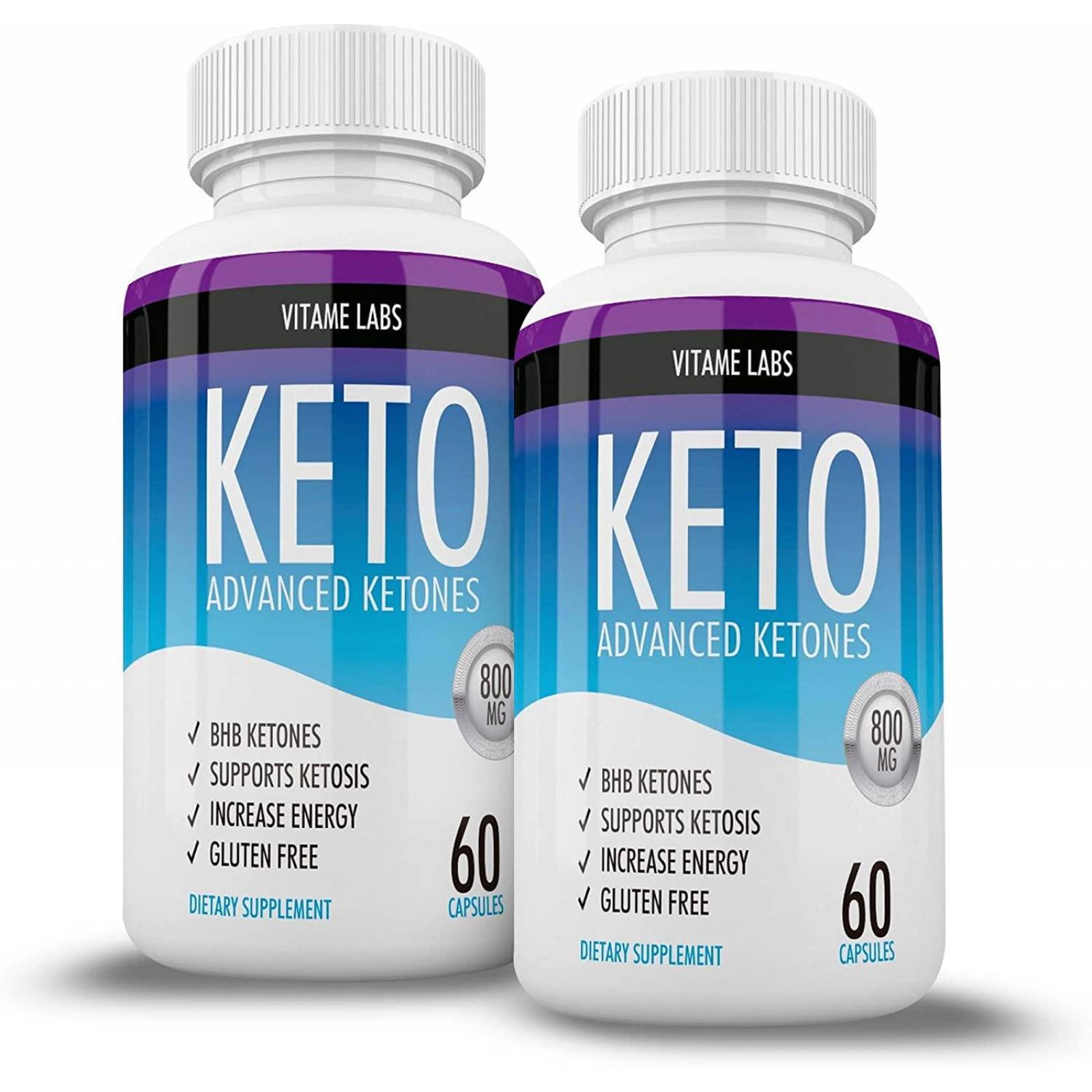 Keto Advanced Original Vitame Labs, Cetonas BHB, 120 Cáps.