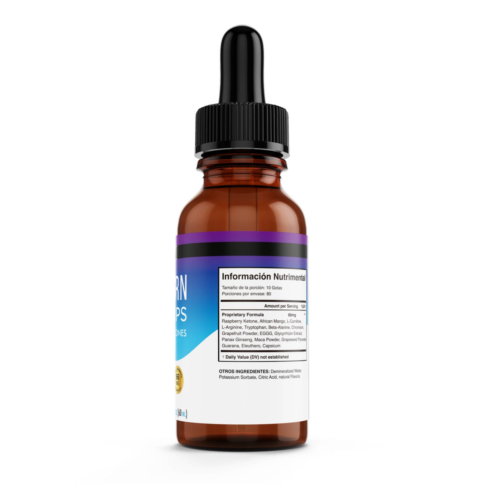 Keto Drops Burn Diet, Suplemento Cetosis Gotas, Vitame Labs 