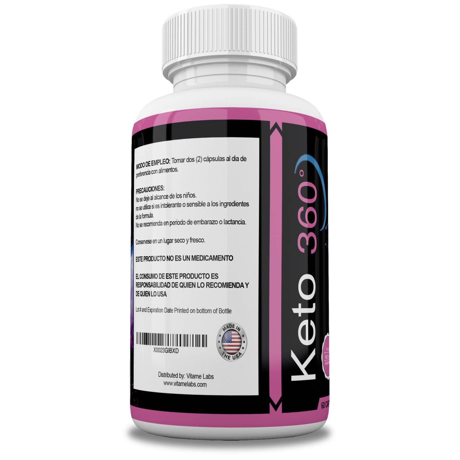 Keto 360 Original Vitame Labs Fórmula Avanzada 100% Natural
