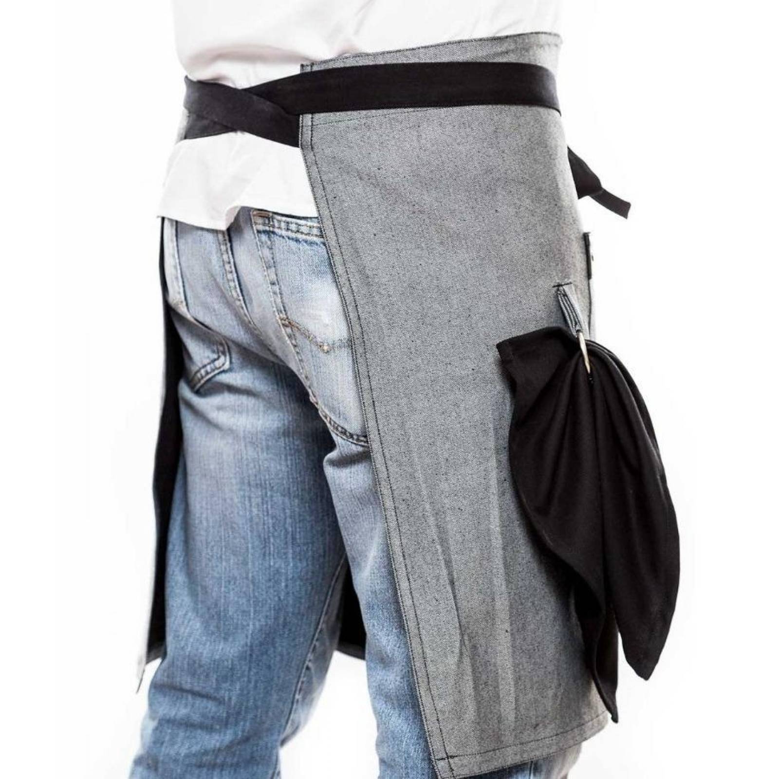 Medio Mandil Pesani Para Chef de Mezclilla Premium Unisex 