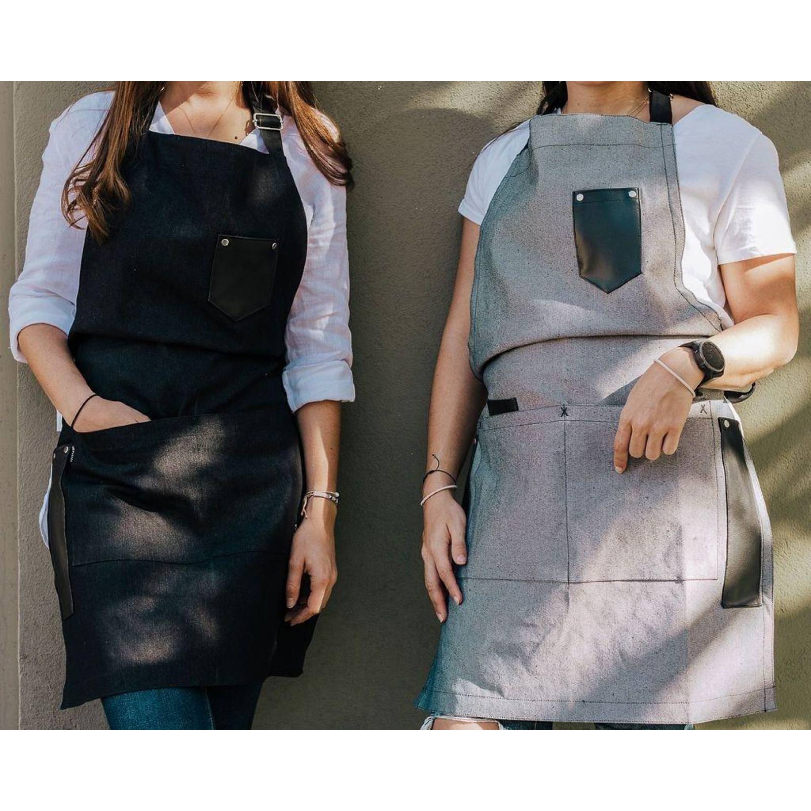 Mandil Delantal para Chef Premium Pesani Mezclilla 