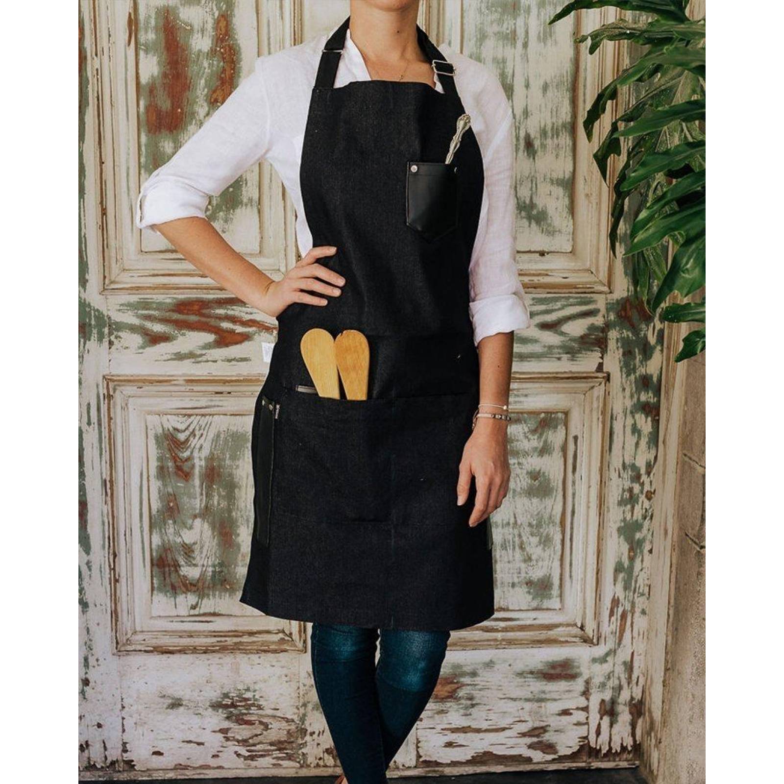 Mandil Delantal para Chef Premium Pesani Mezclilla 