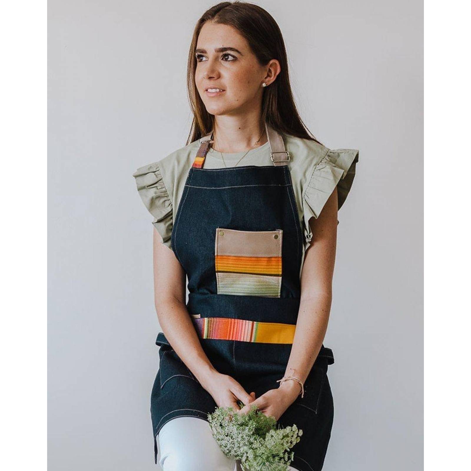 Mandil Delantal para Chef Premium Pesani Mezclilla 