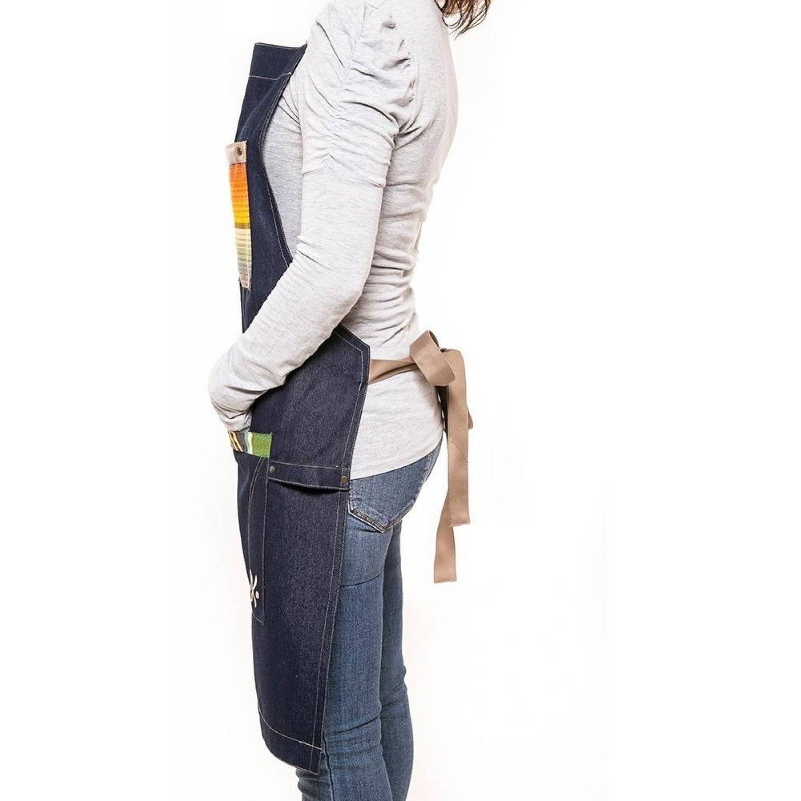 Mandil Delantal para Chef Premium Pesani Mezclilla 