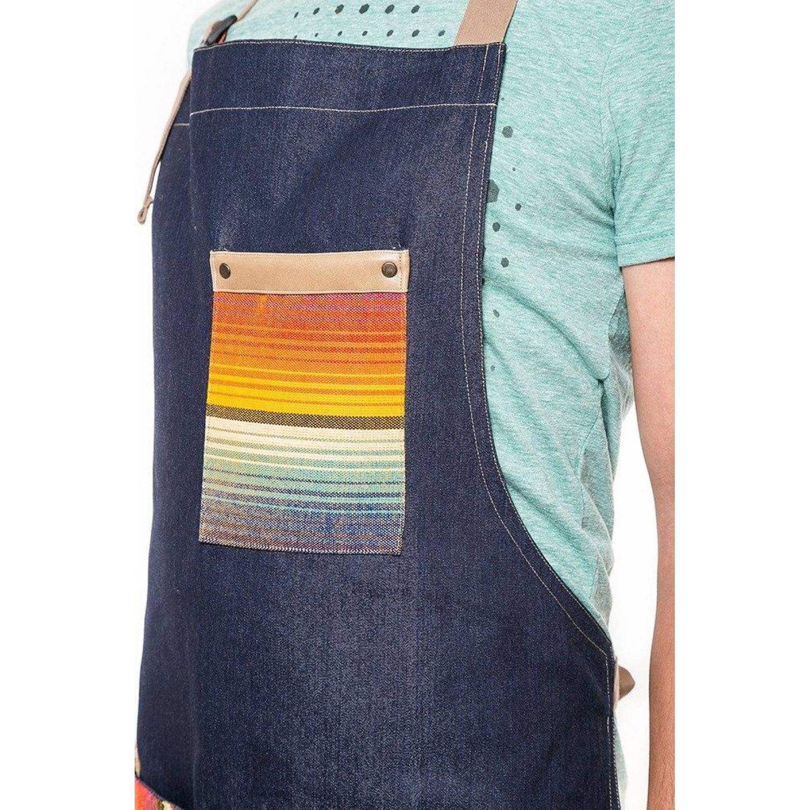 Mandil Delantal para Chef Premium Pesani Mezclilla 