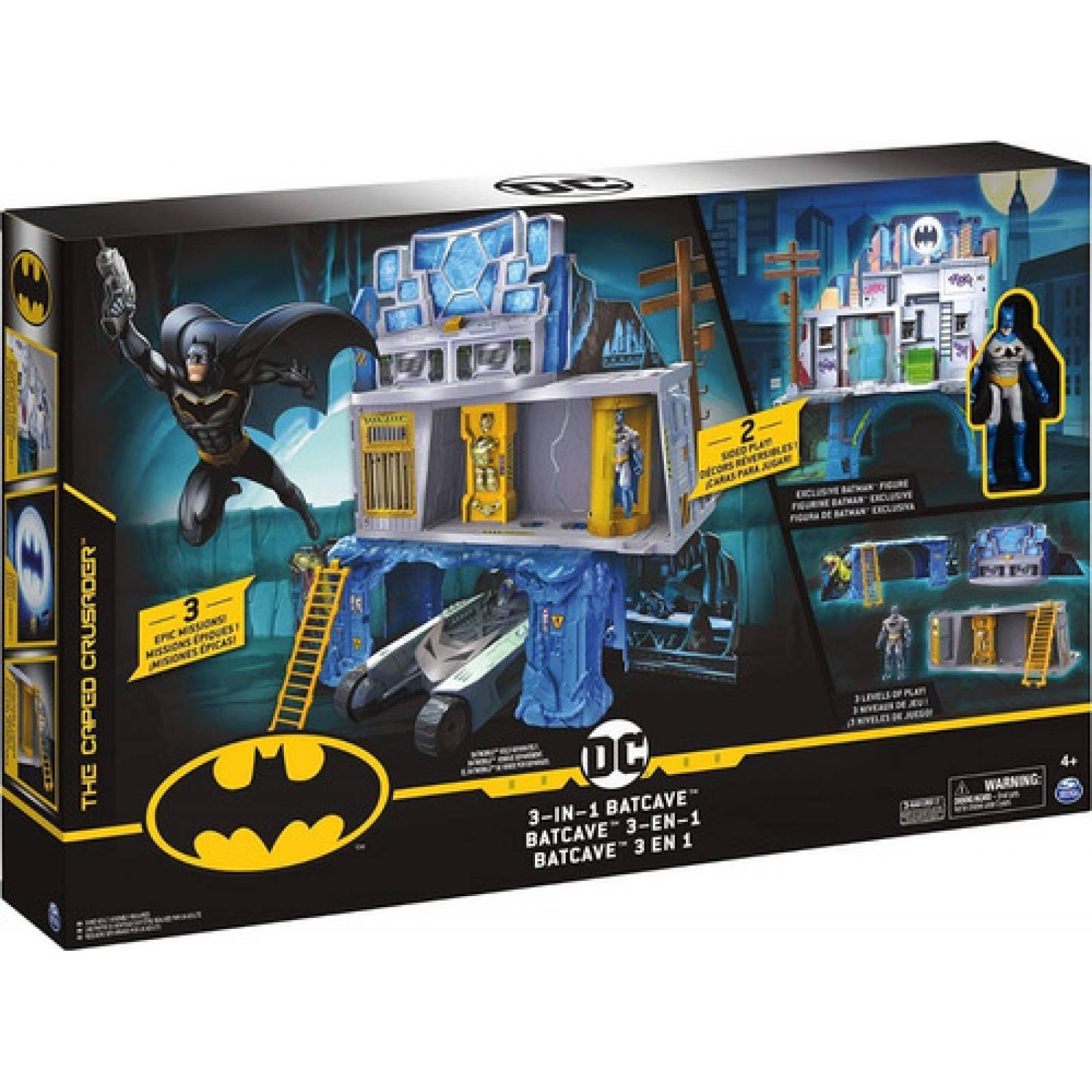 Dc Batman Baticueva 3 En 1 Spin Master 3