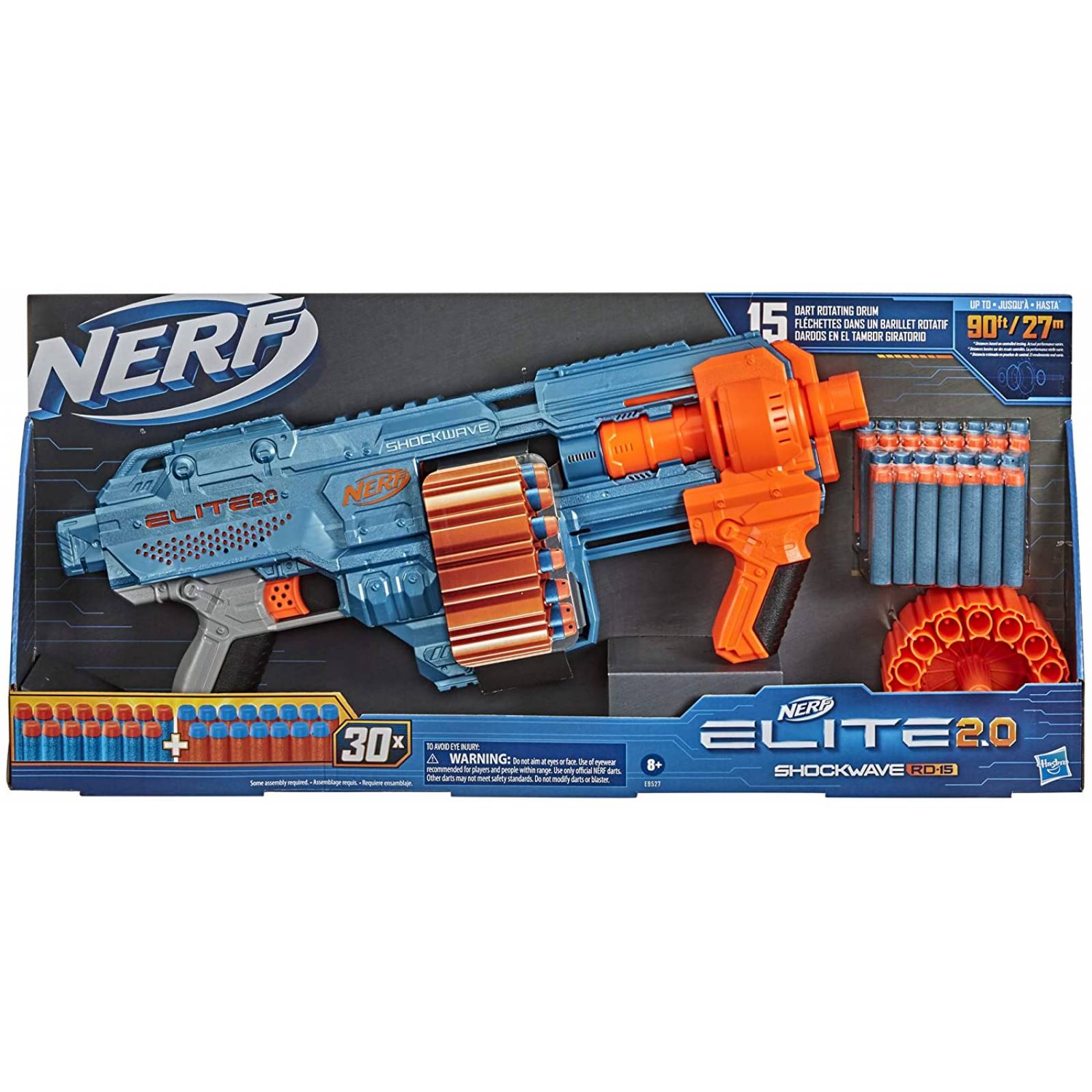 Pistola Nerf Elite 2.0 Con Tambor Girato