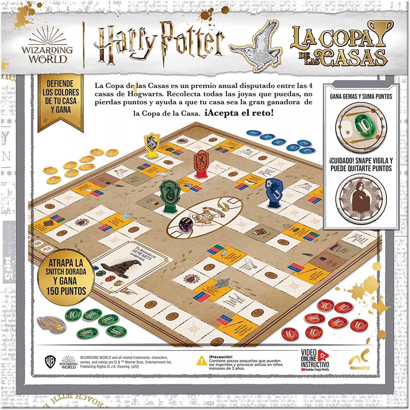 Juego De Mesa La Copa De Las Casas, Harry Potter, Novelty