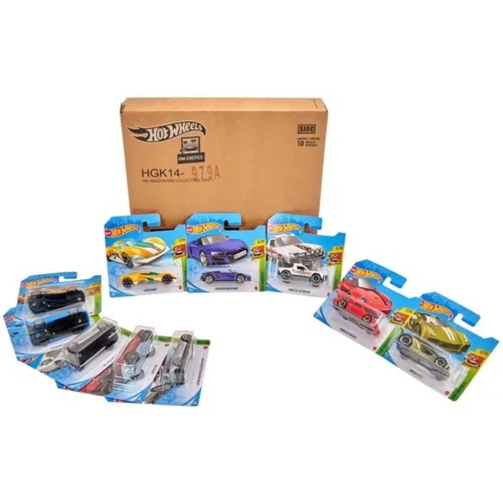Hot Wheels Die Cast Basics Mini Collection Exotics 10 pzas