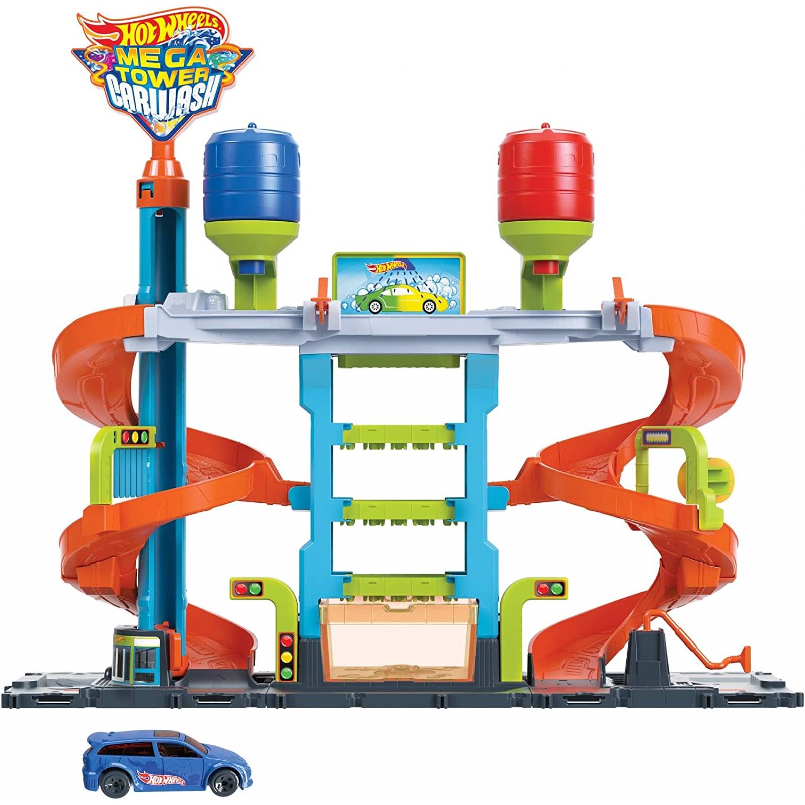 Hot Wheels City Autolavado Mega Torre Set de Juego