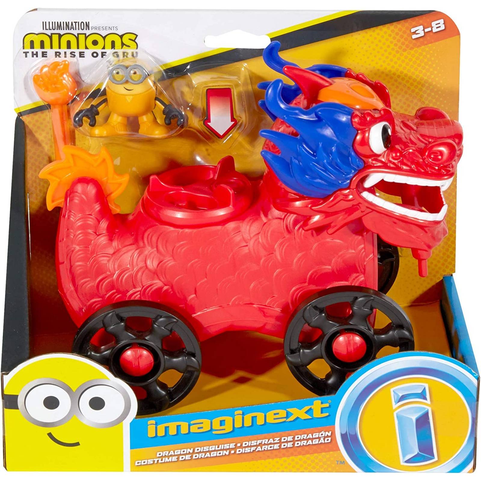 F-p Imaginext Minions Vehiculos - Disfraz De Dragón Gmp37