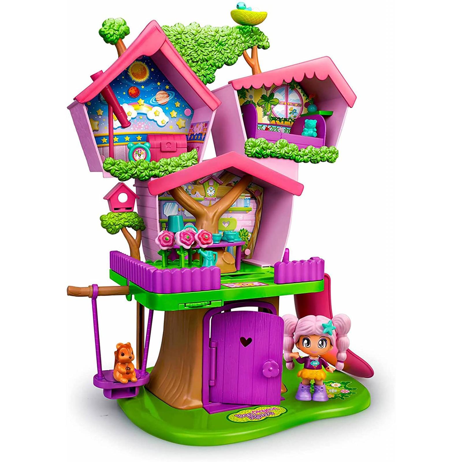 Pinypon Tree Casa Del Árbol + 20 accesorios