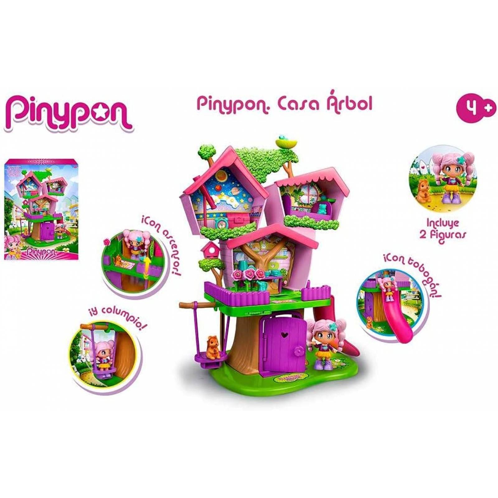 Pinypon Tree Casa Del Árbol + 20 accesorios
