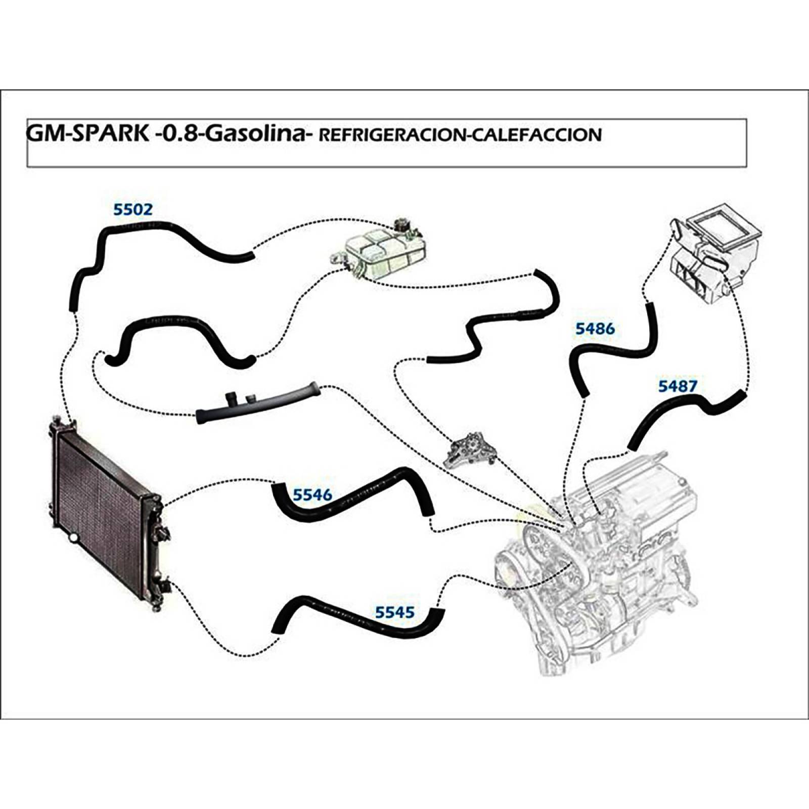 Manguera Calefaccion Matiz 11-15 1.0 Gasolina Entrada