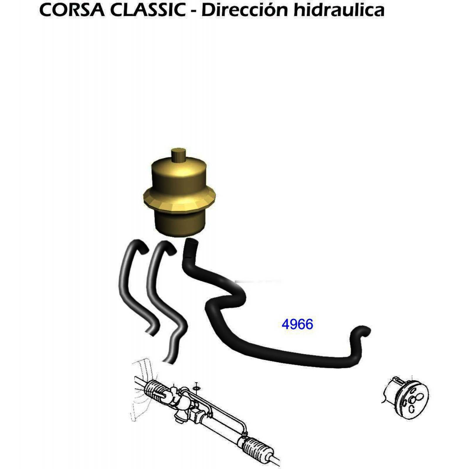 Manguera Direccion Hidraulica Chevy 04-13 1.6 Gasolina