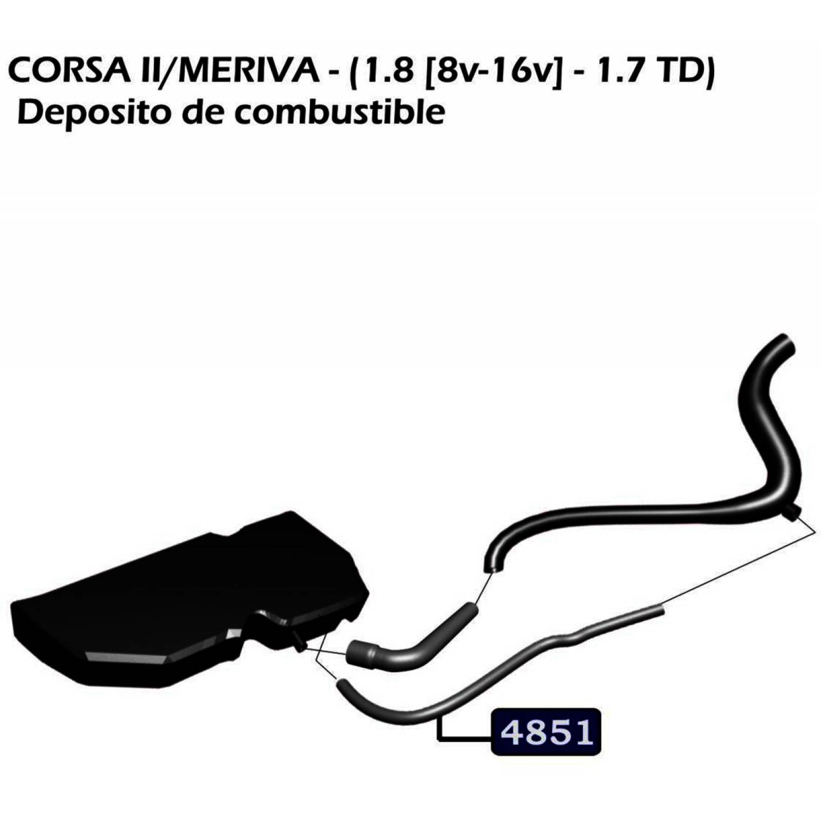 Manguera Combustible Tornado 04-12 1.8 Gasolina